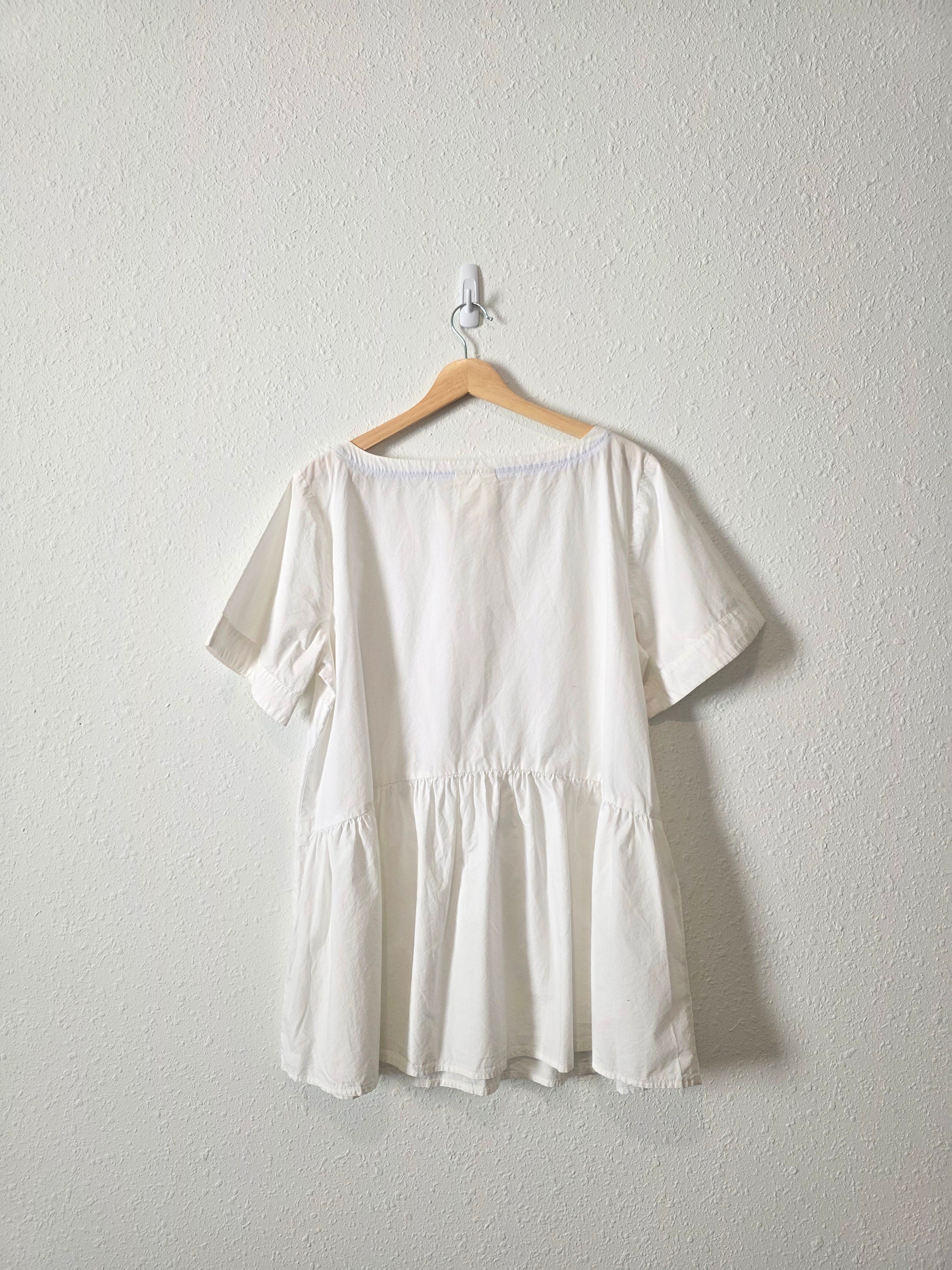 Anthropologie Cotton Babydoll Top (L)