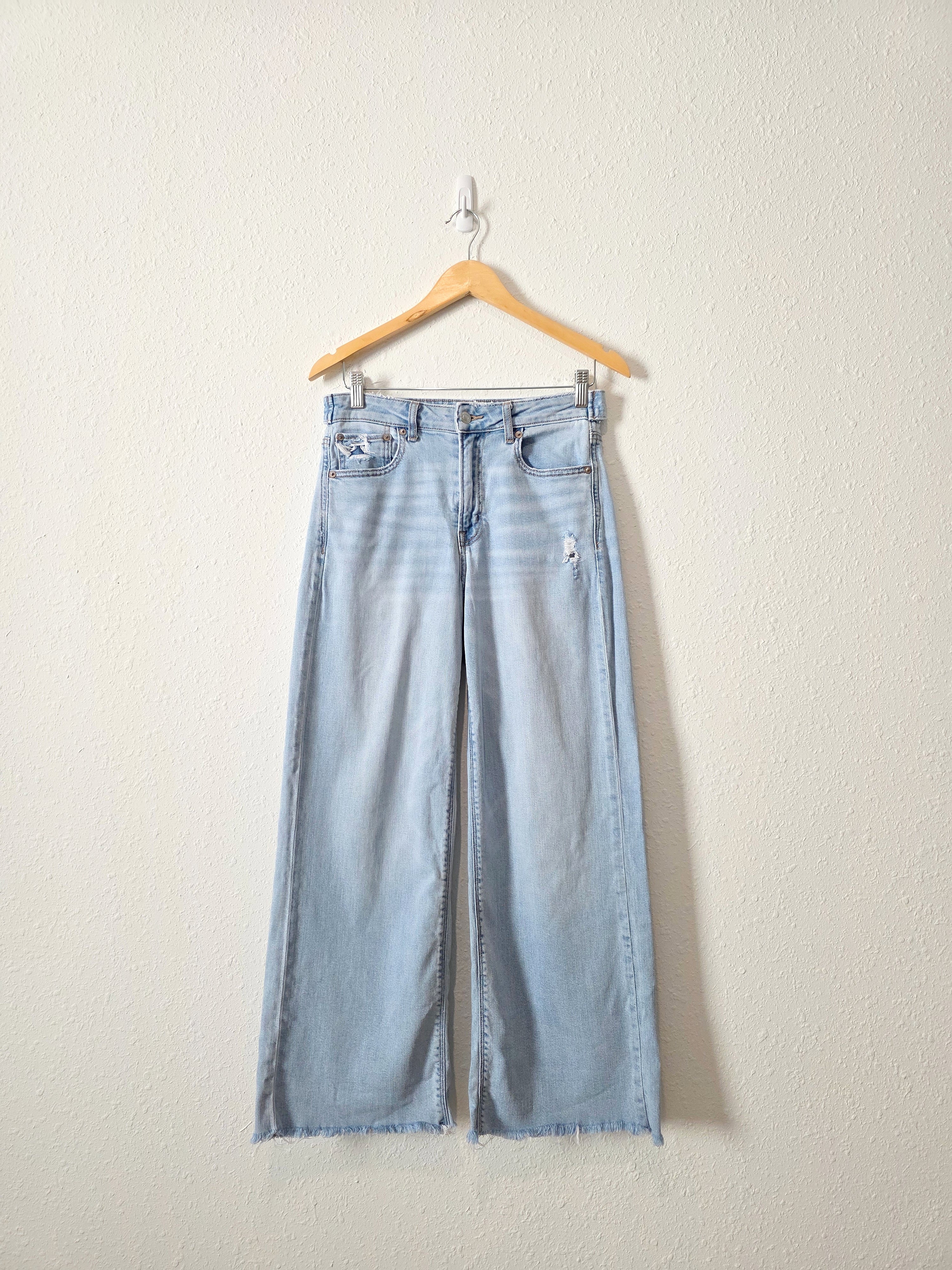 Light Wash Baggy Wide Leg Jeans (2s)