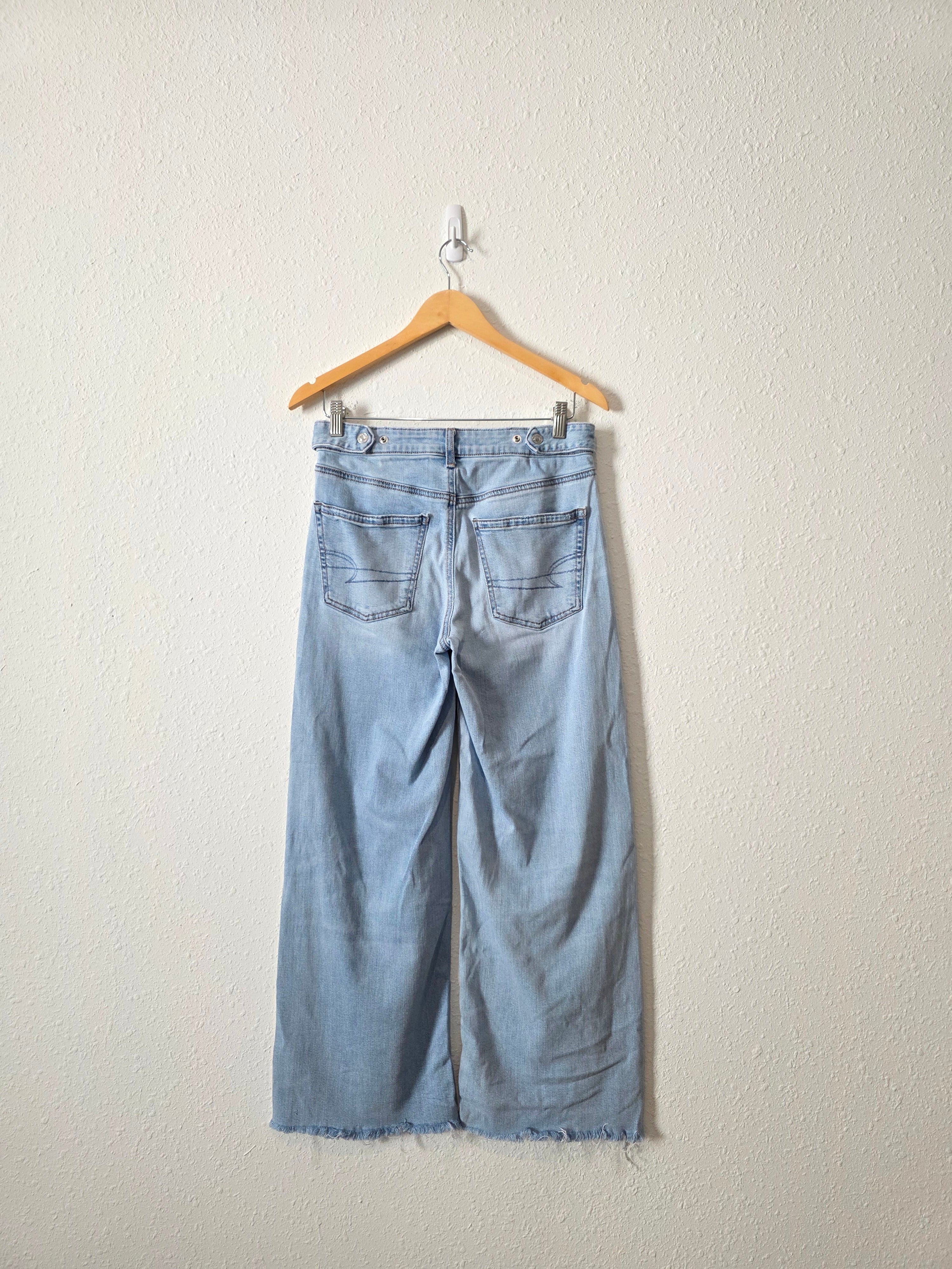 Light Wash Baggy Wide Leg Jeans (2s)