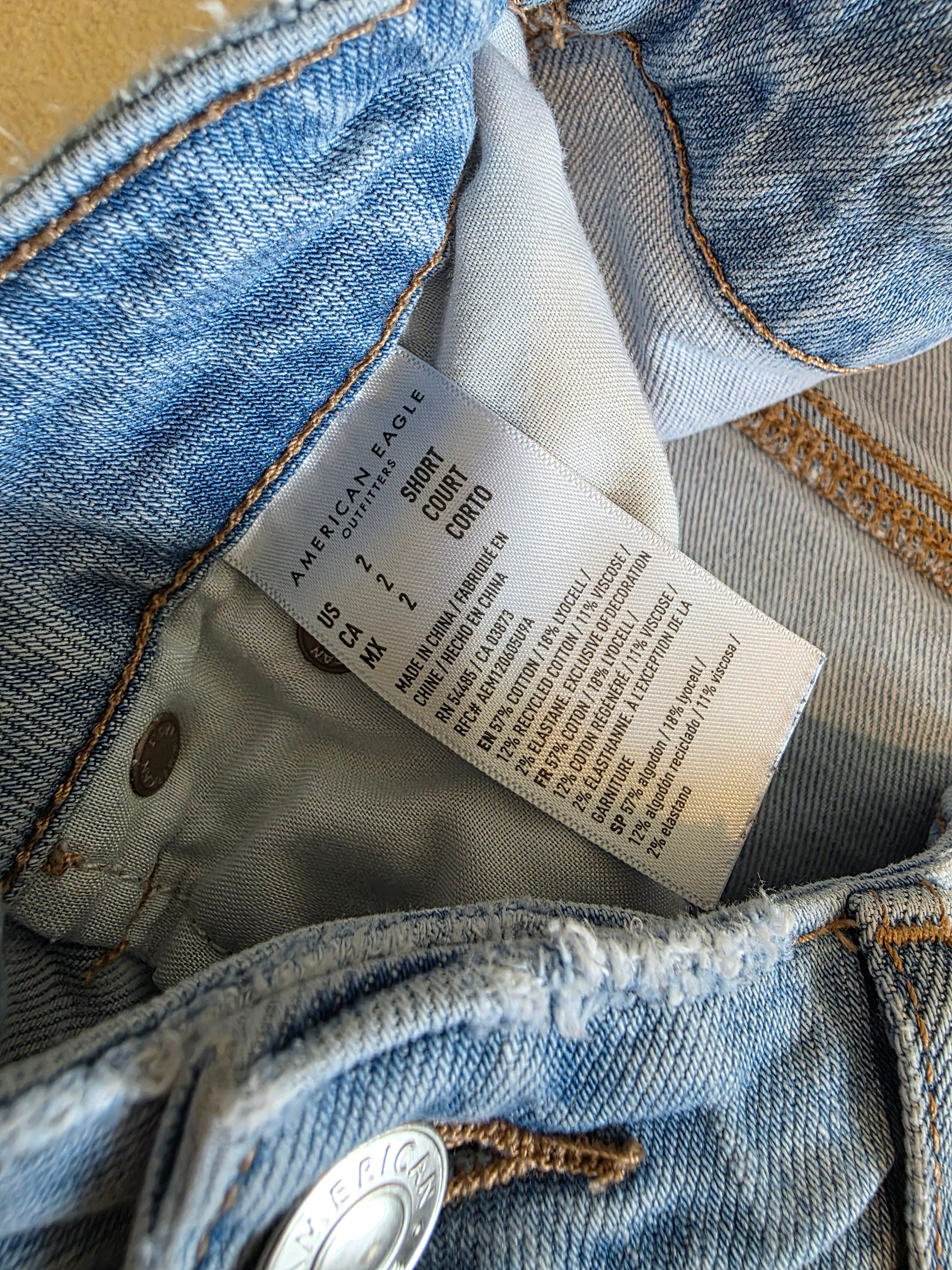 Light Wash Baggy Wide Leg Jeans (2s)