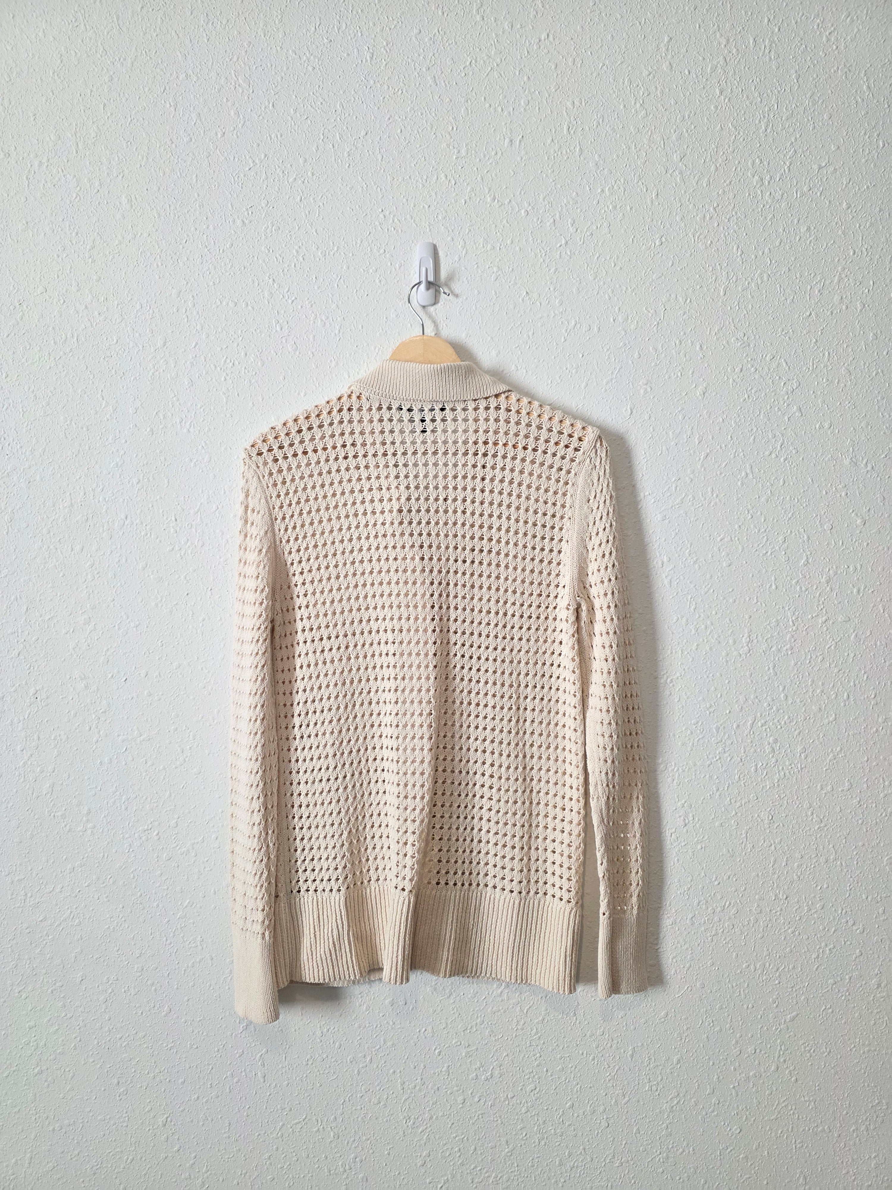 Cream Textured Cardigan (S)