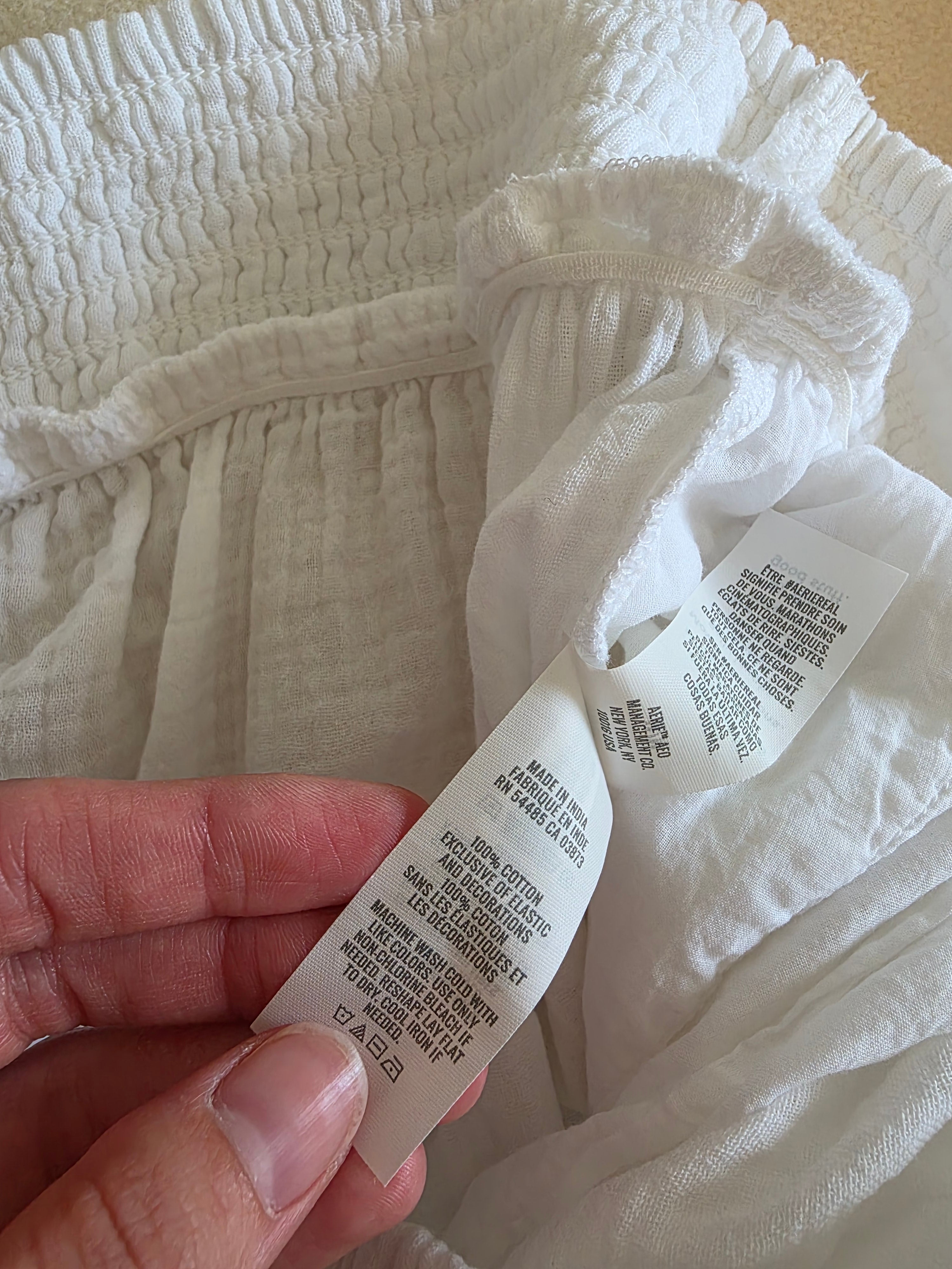 Aerie Wide Leg Gauze Pants (M)