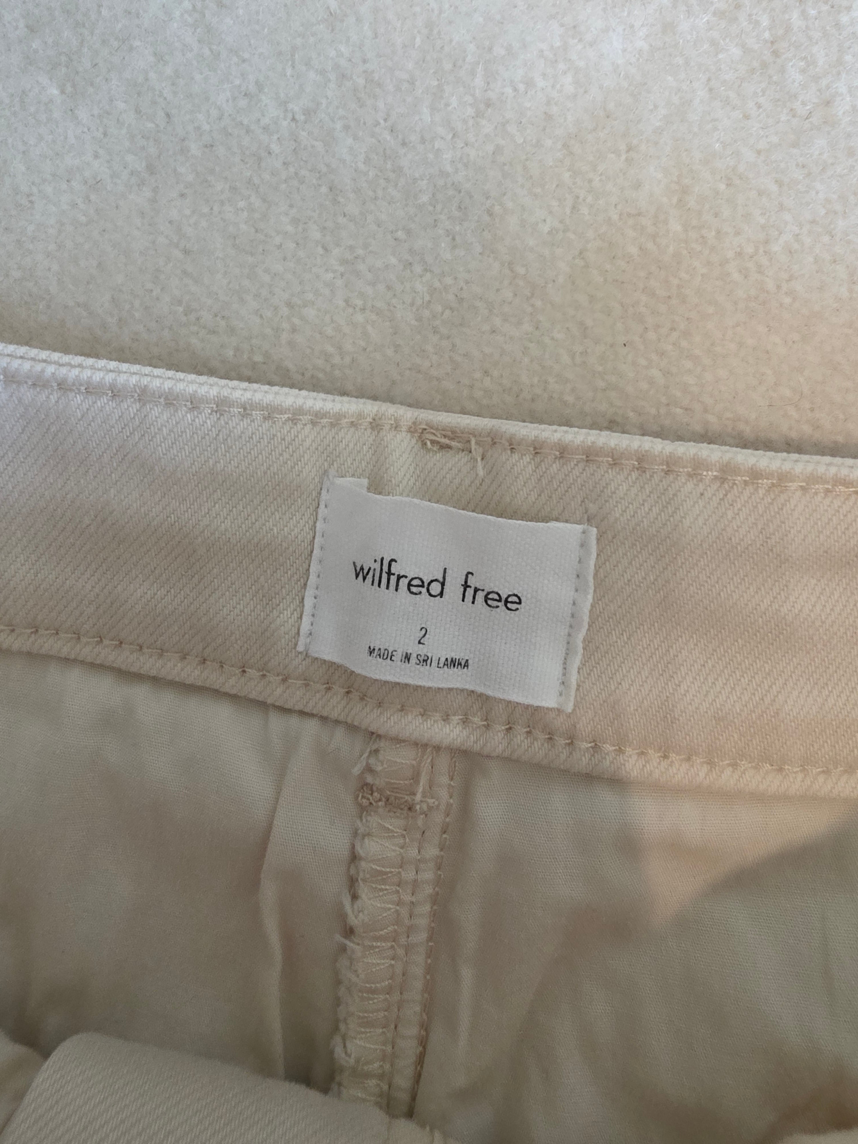Aritzia Ecru Straight Pants (2)