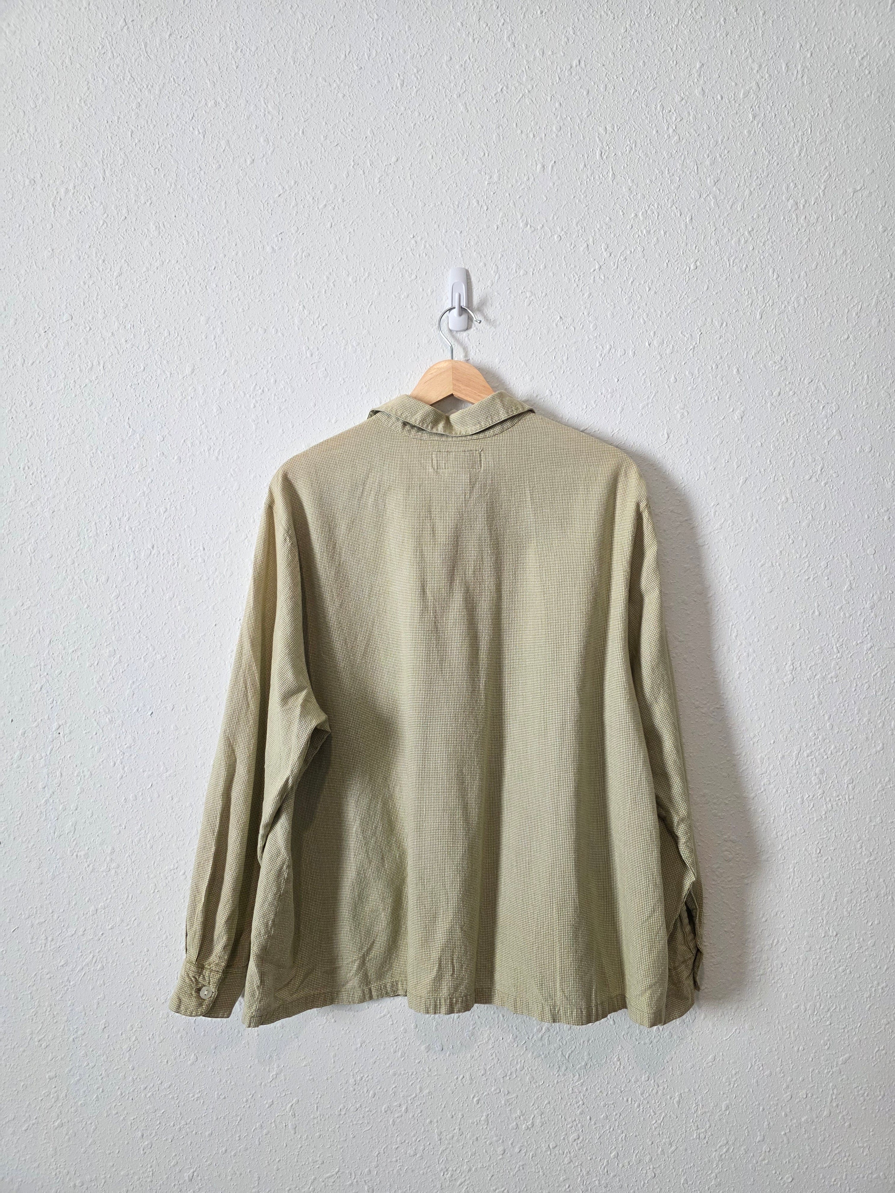 Vintage Floral Embroidered Button Up (2X)