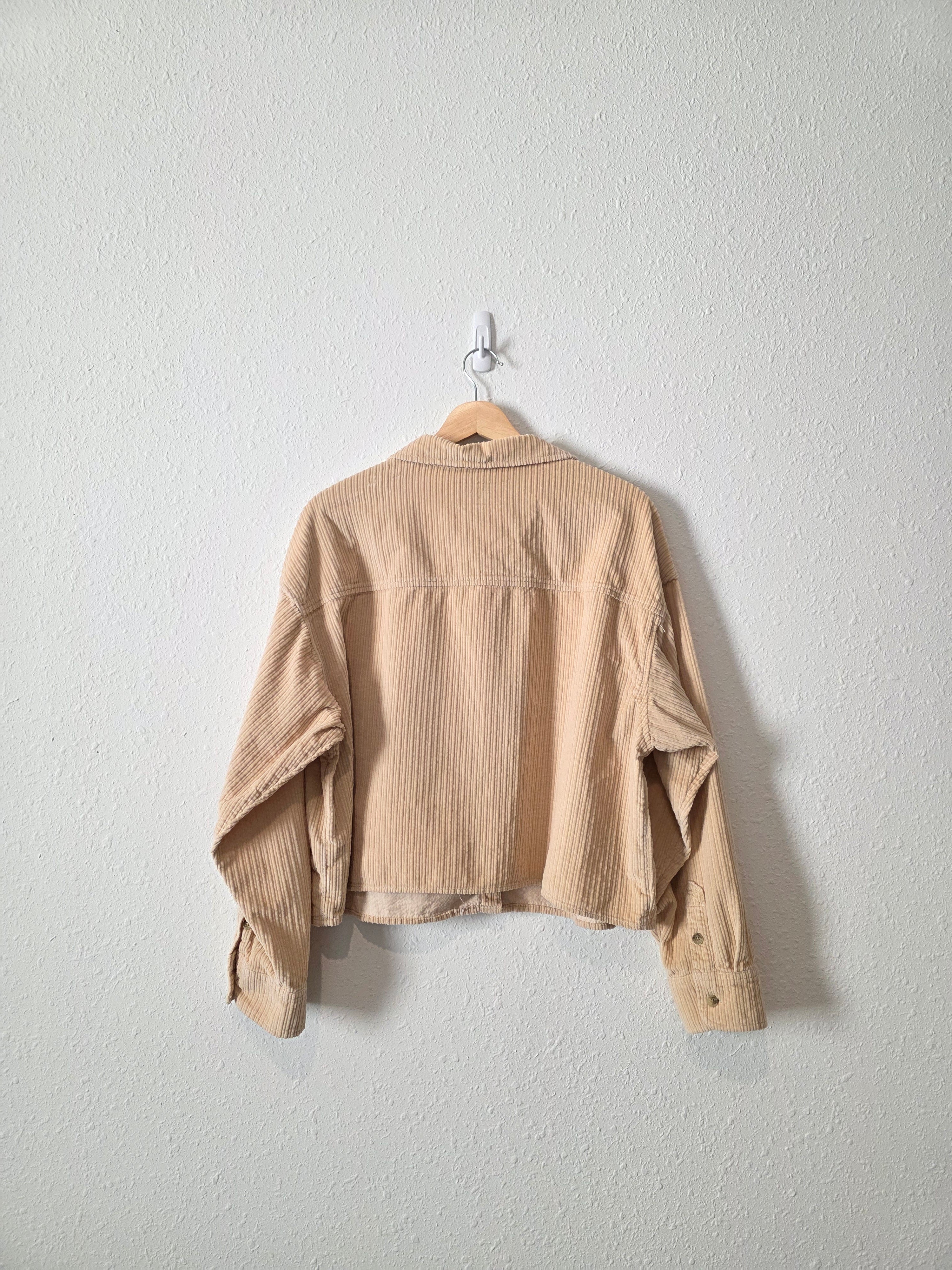 Neutral Corduroy Button Up (L)