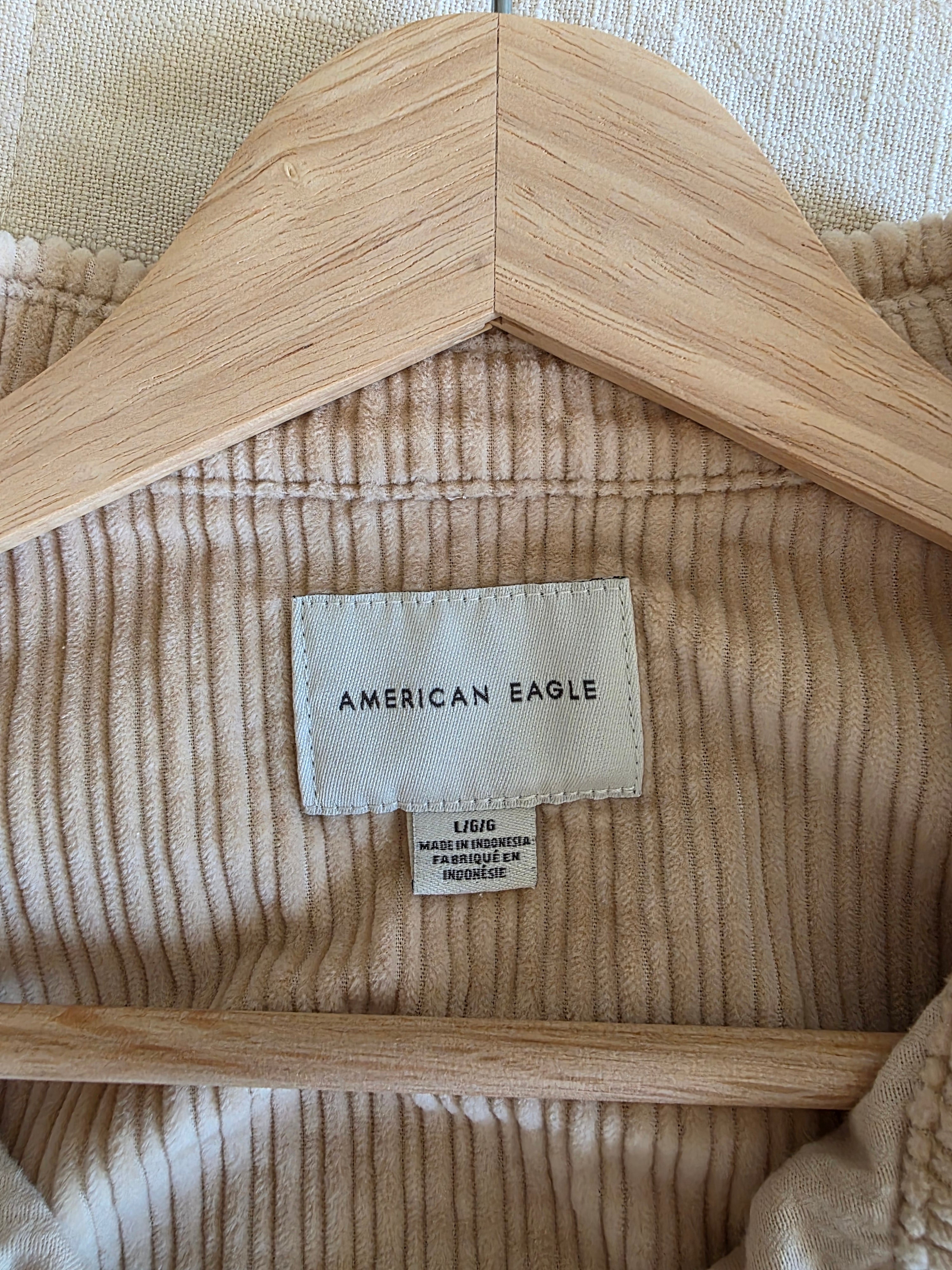 Neutral Corduroy Button Up (L)