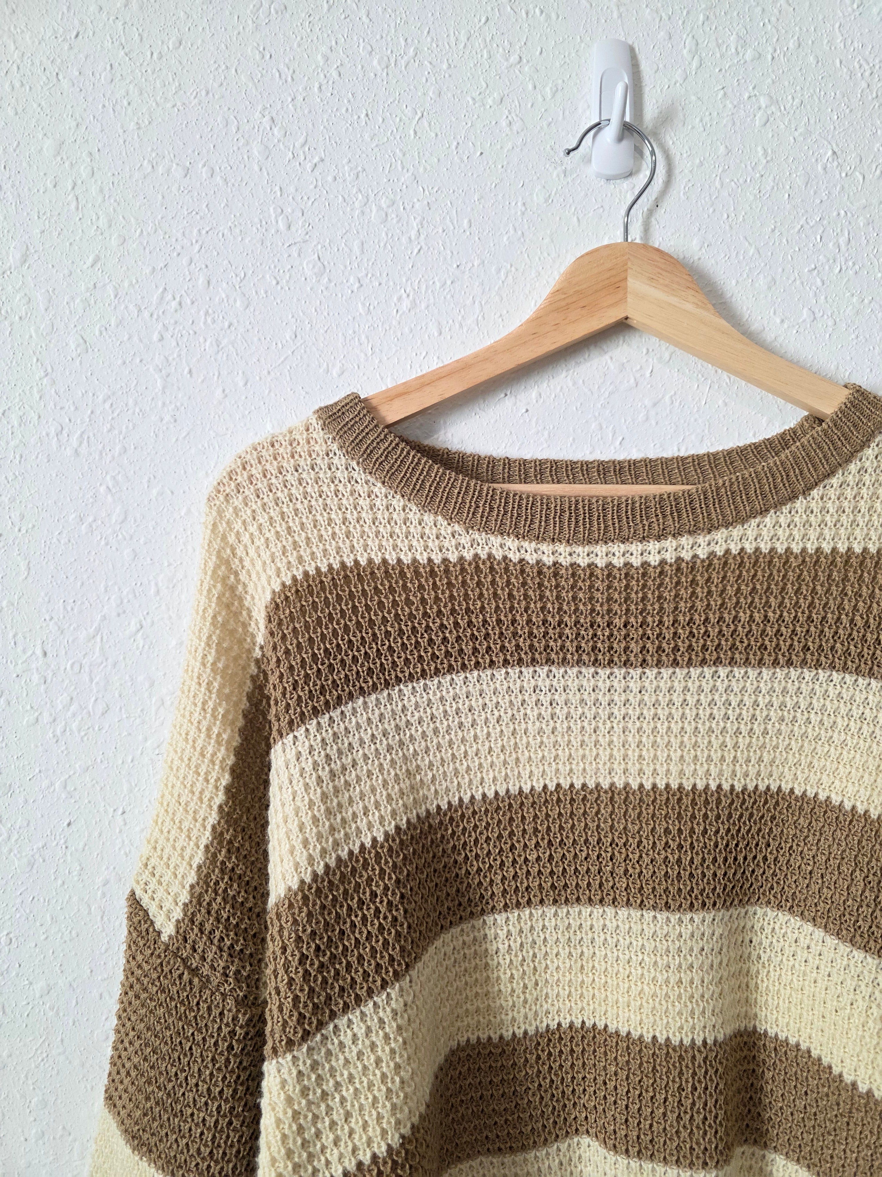 La Miel Neutral Striped Sweater (S)