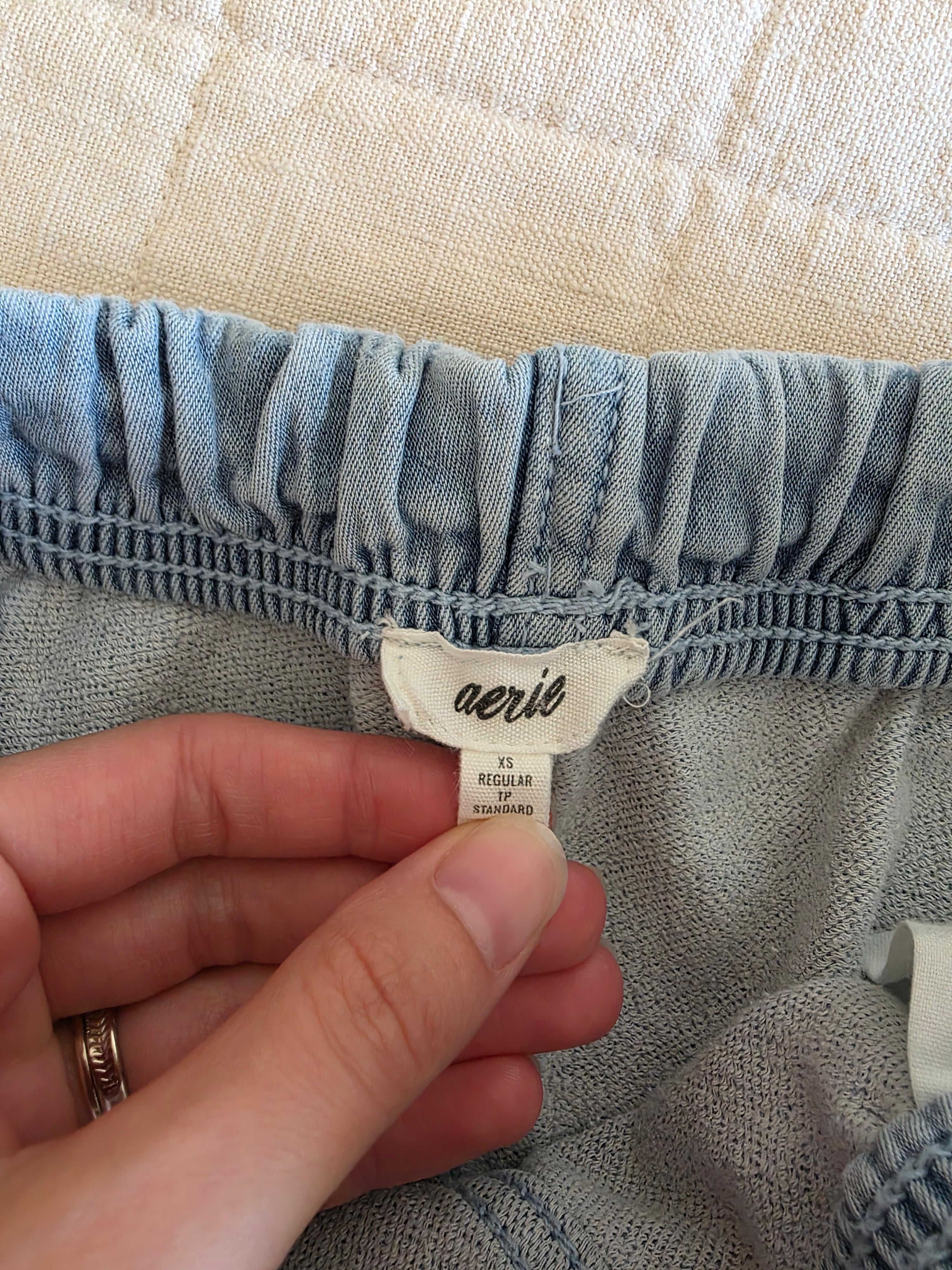 Aerie Wide Leg Tie Waist Pant (XS)