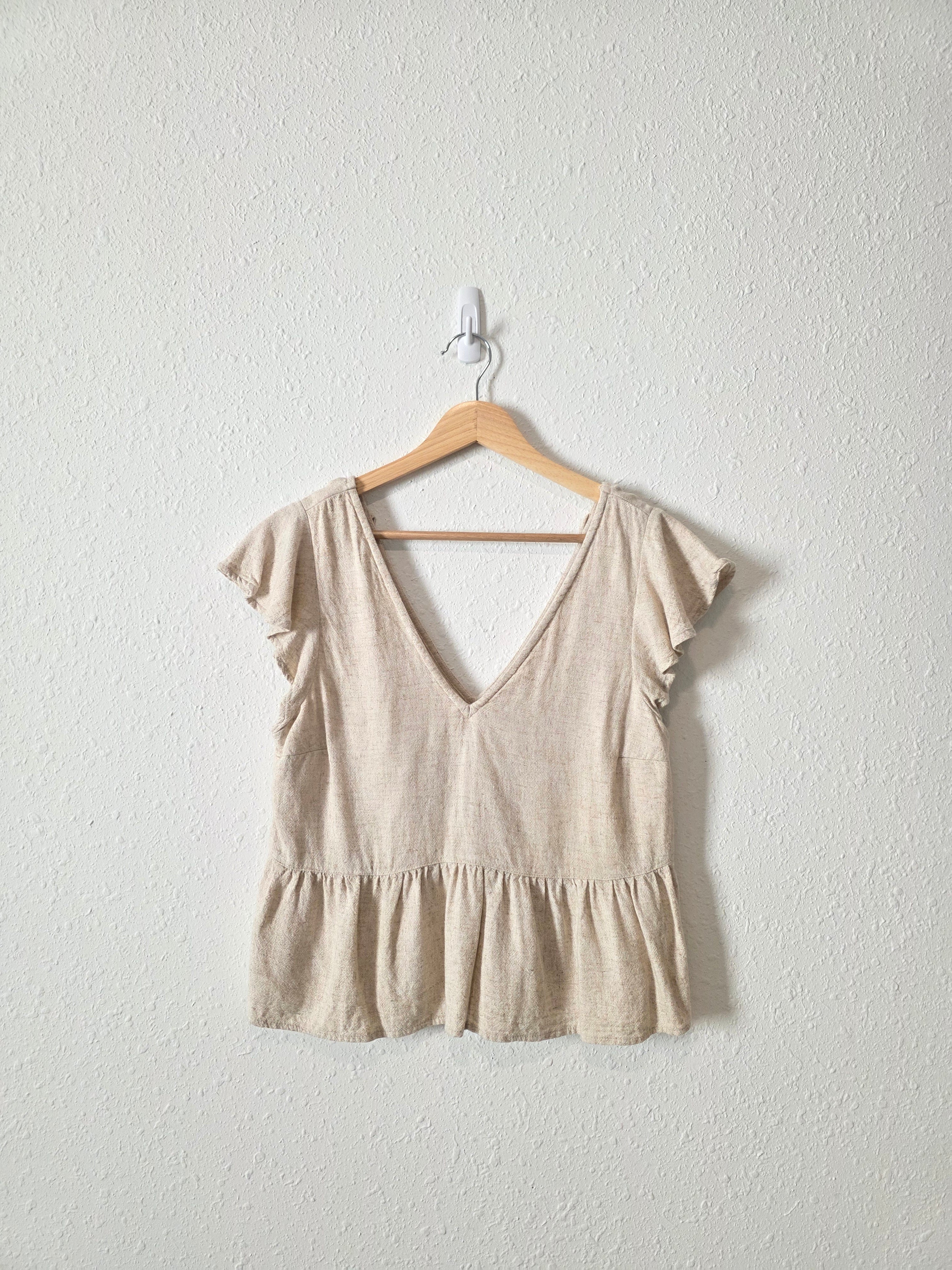 Abercrombie Linen Blend Top (XS)