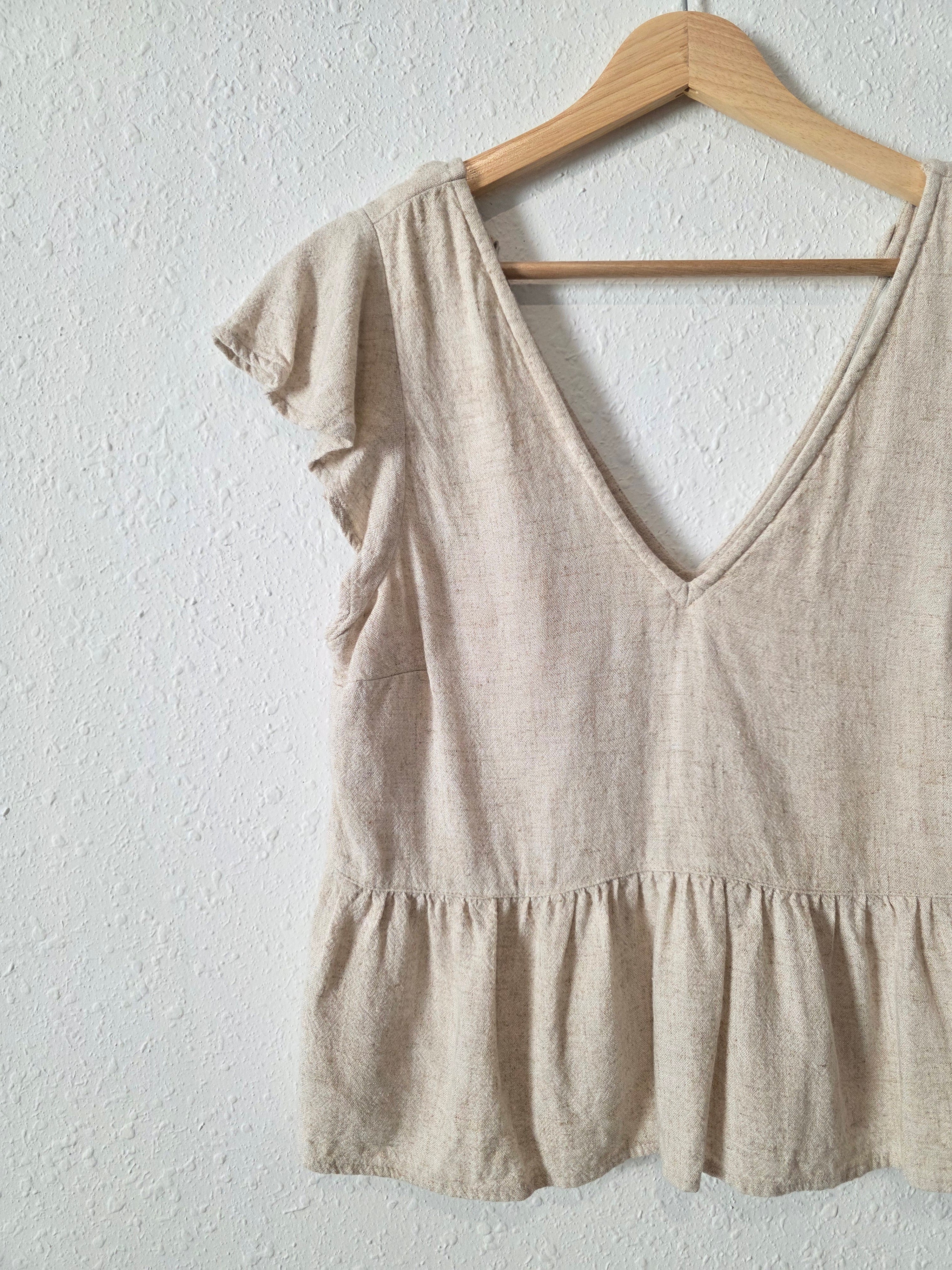Abercrombie Linen Blend Top (XS)