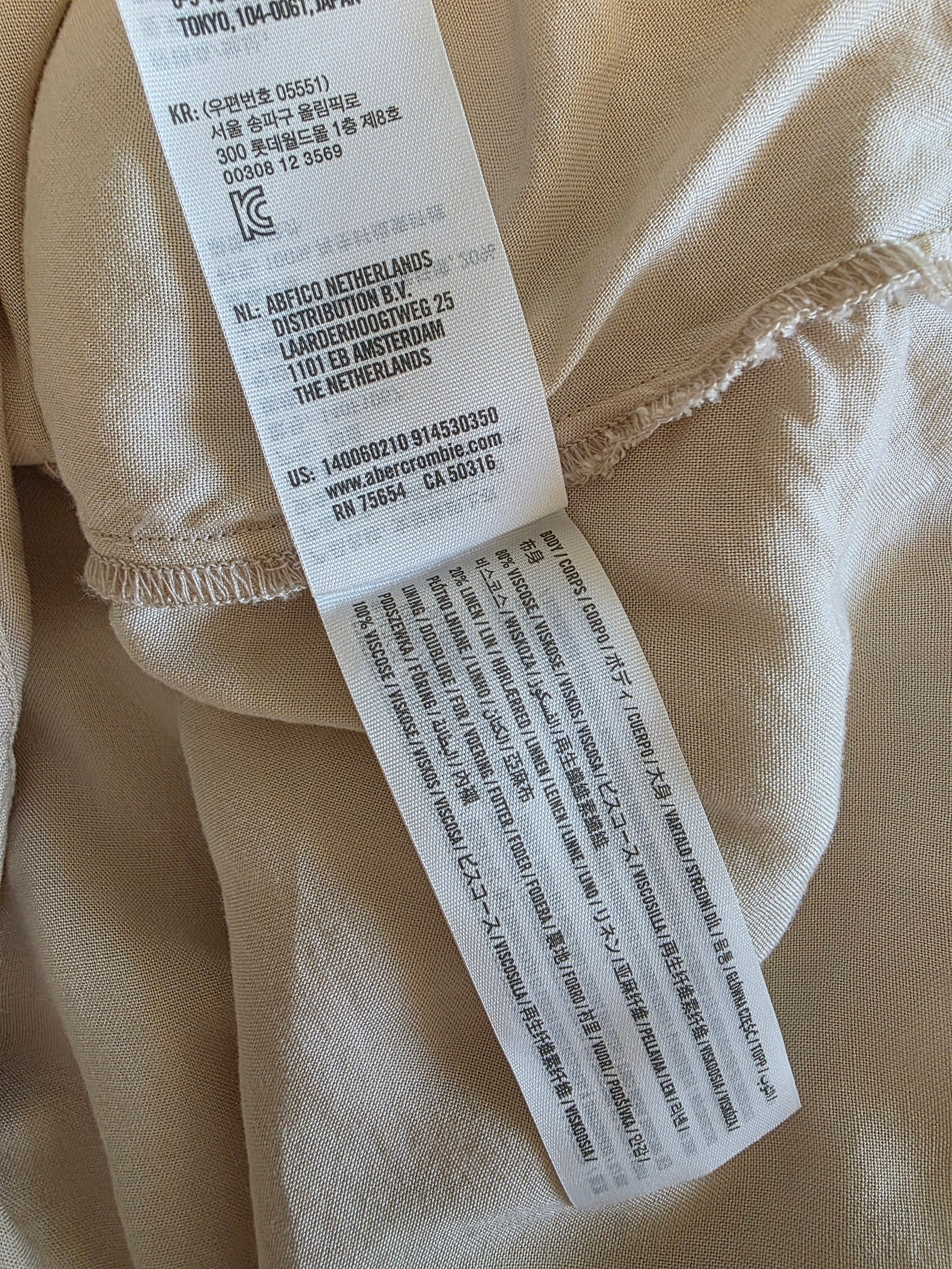 Abercrombie Linen Blend Top (XS)