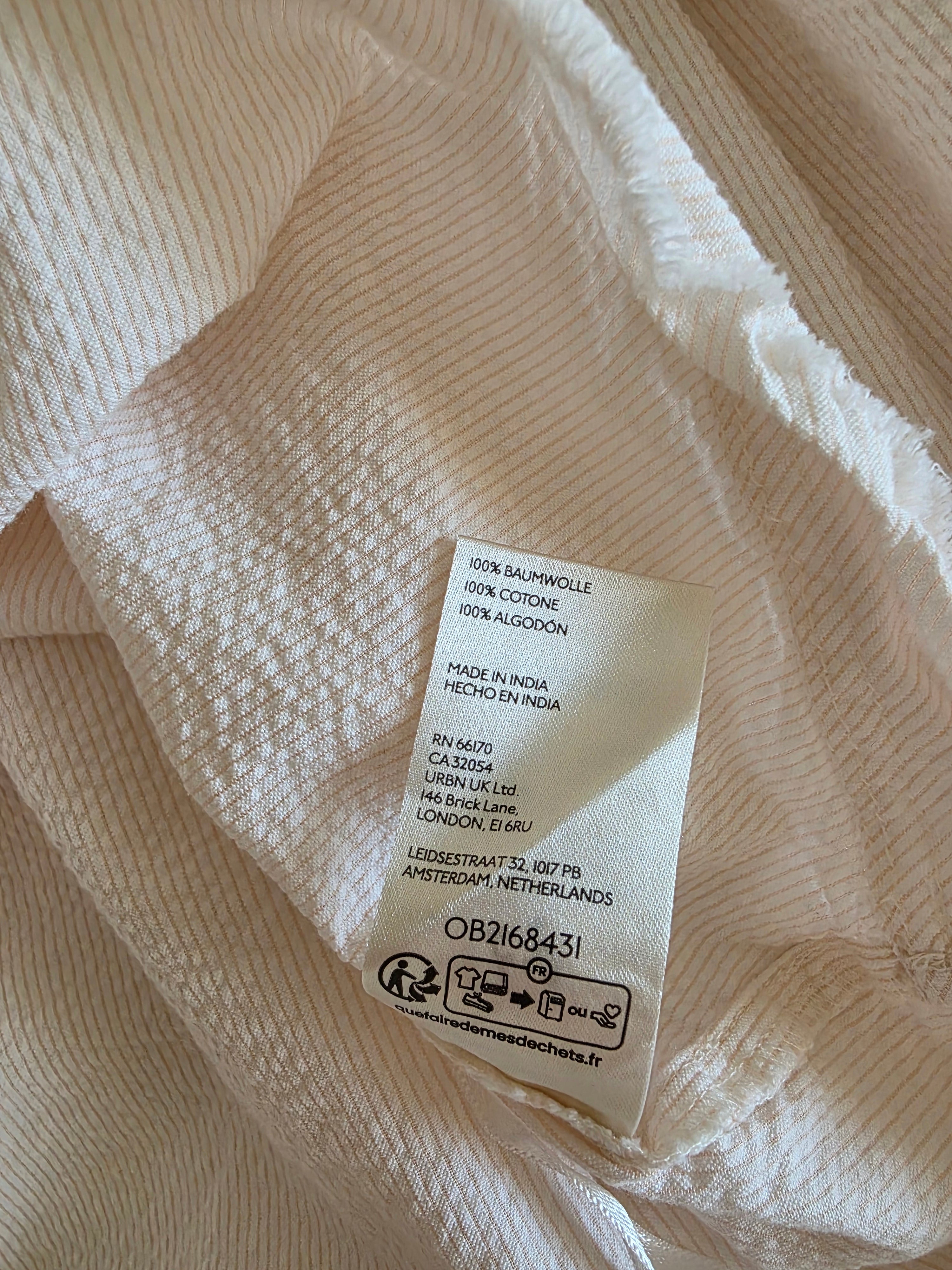 Anthropologie Striped Puff Sleeve Top (L)