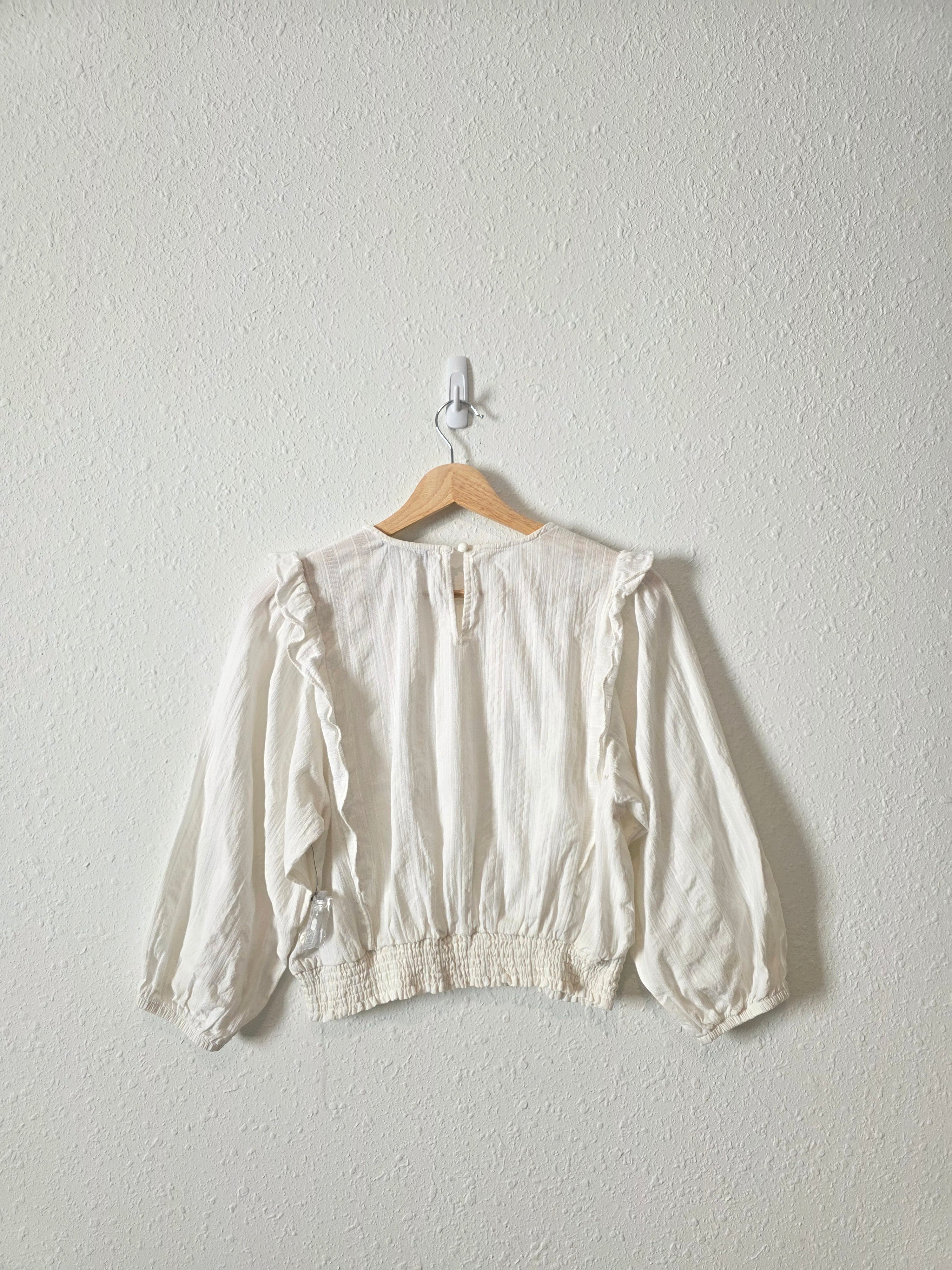 Puff Sleeve Cotton Blouse (S)