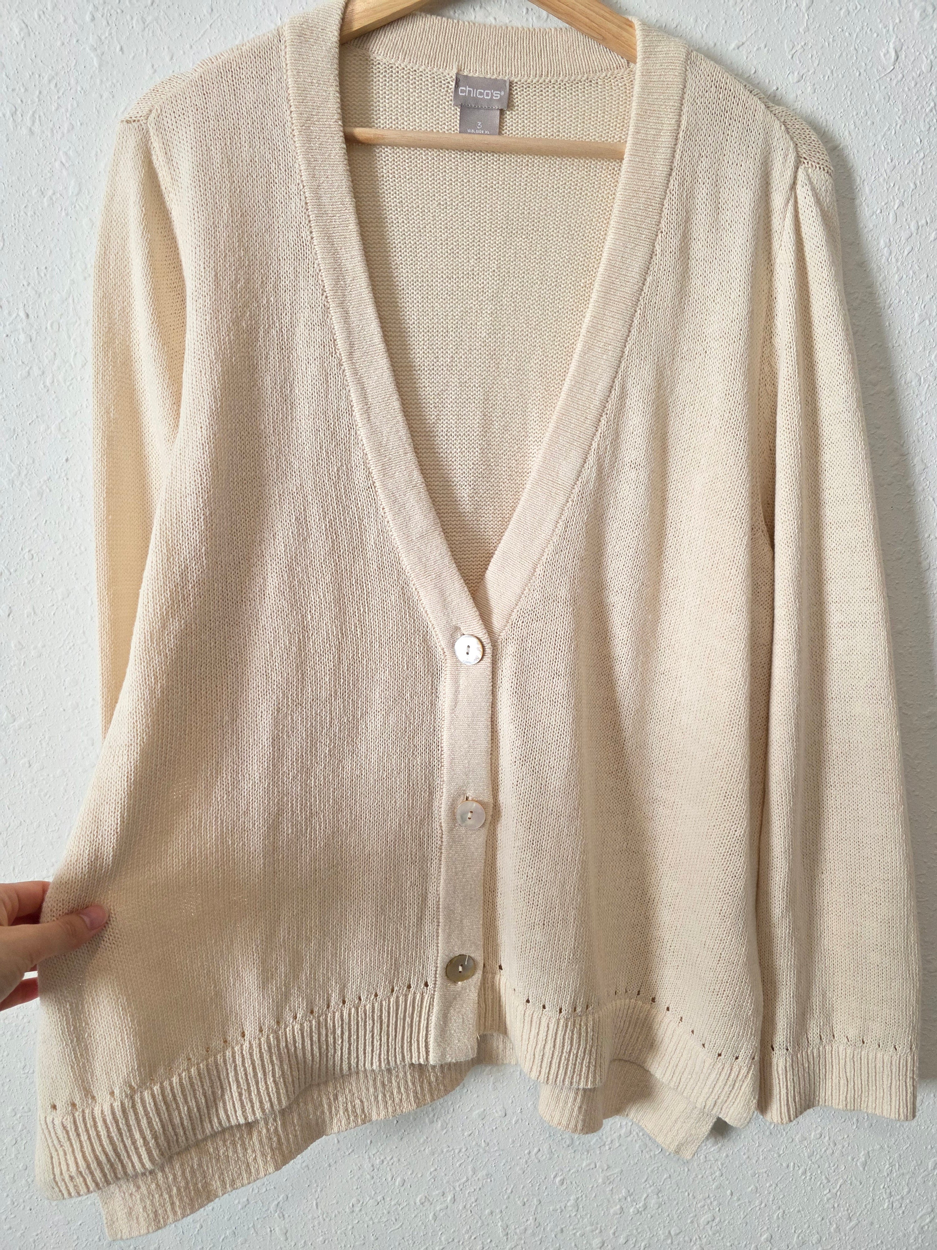 Neutral Cotton Linen Knit (XL)