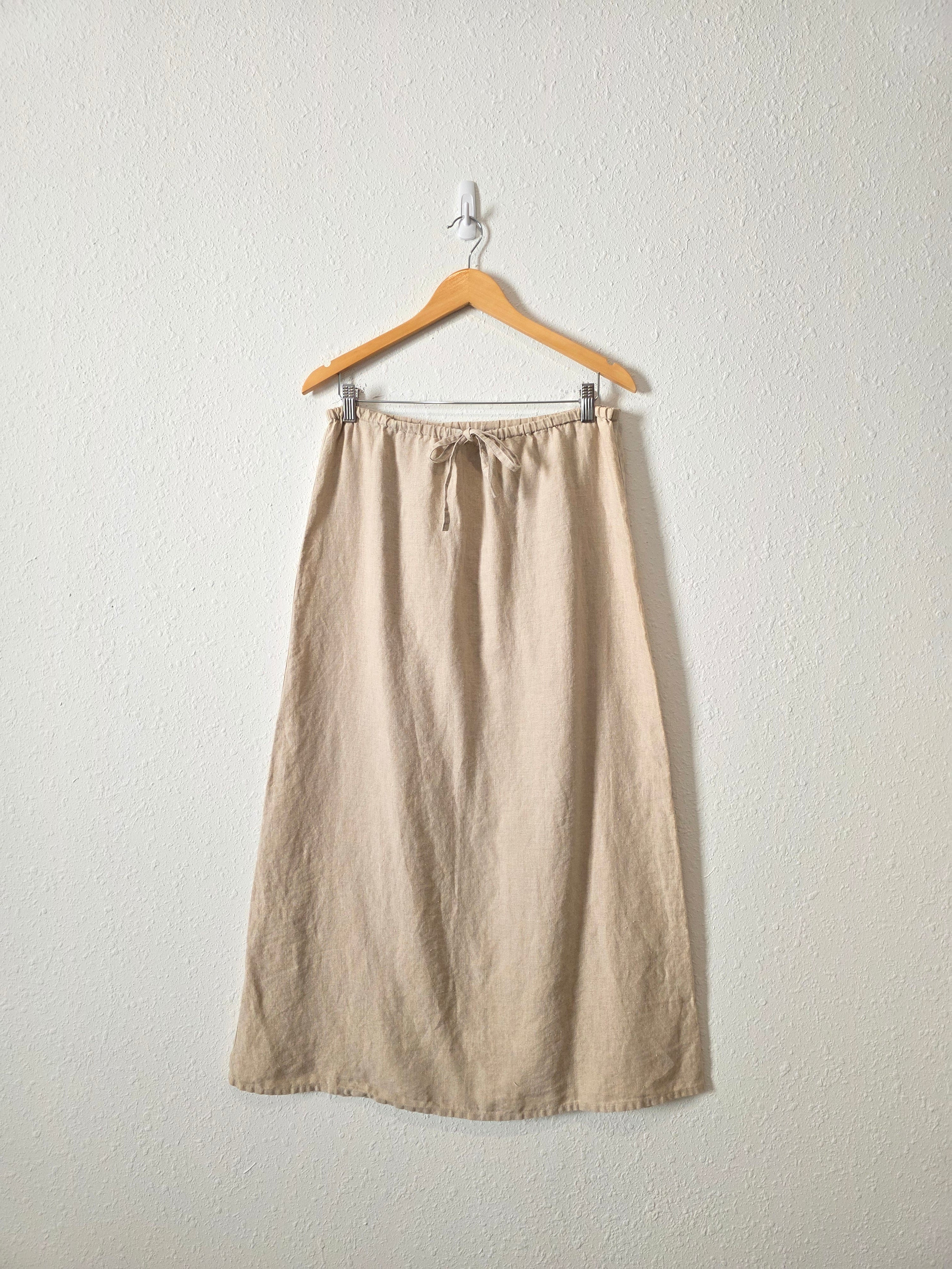 Vintage J.Crew Linen Maxi Skirt (M)