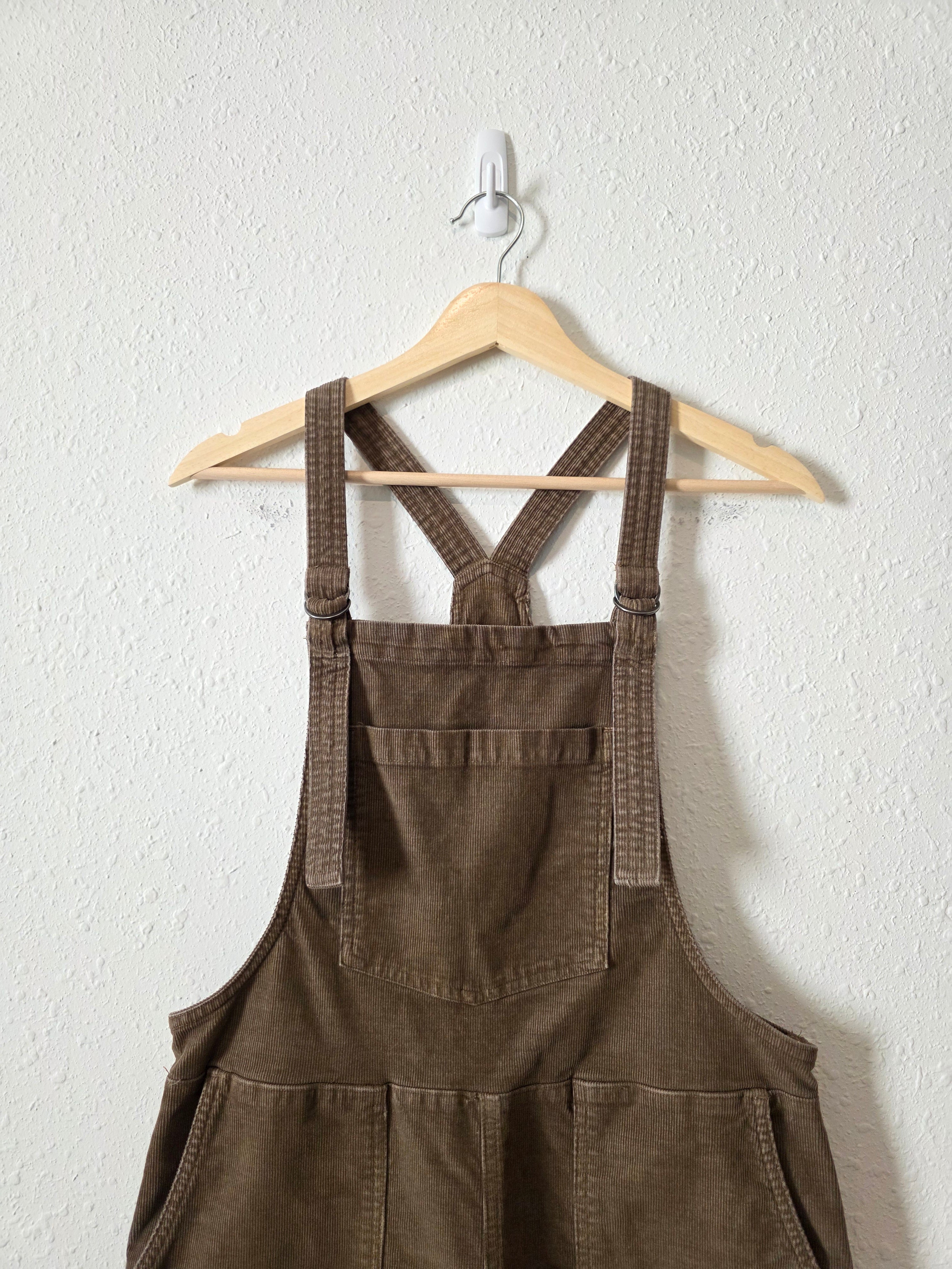 Aerie Corduroy Straight Overalls (S)
