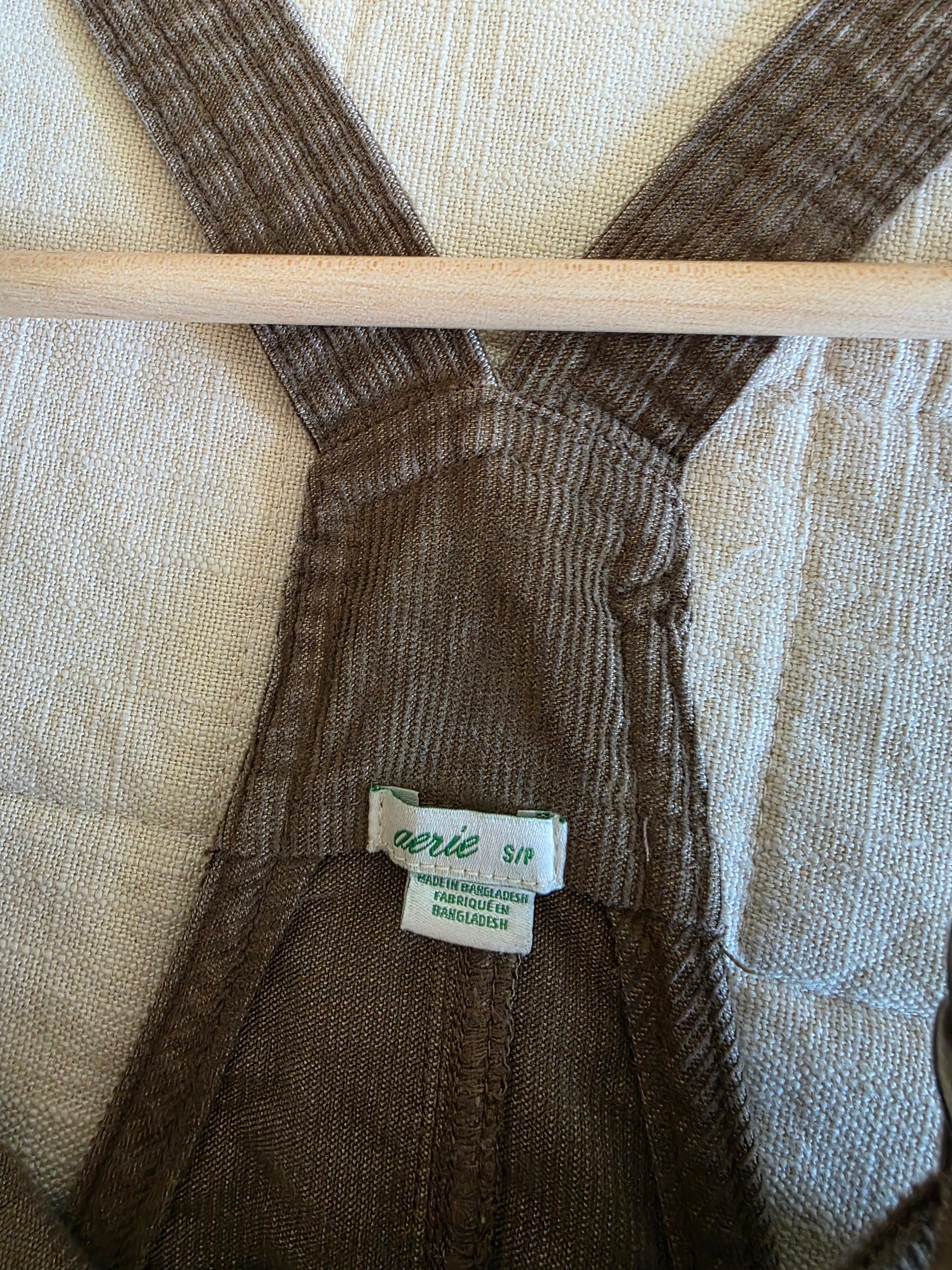 Aerie Corduroy Straight Overalls (S)