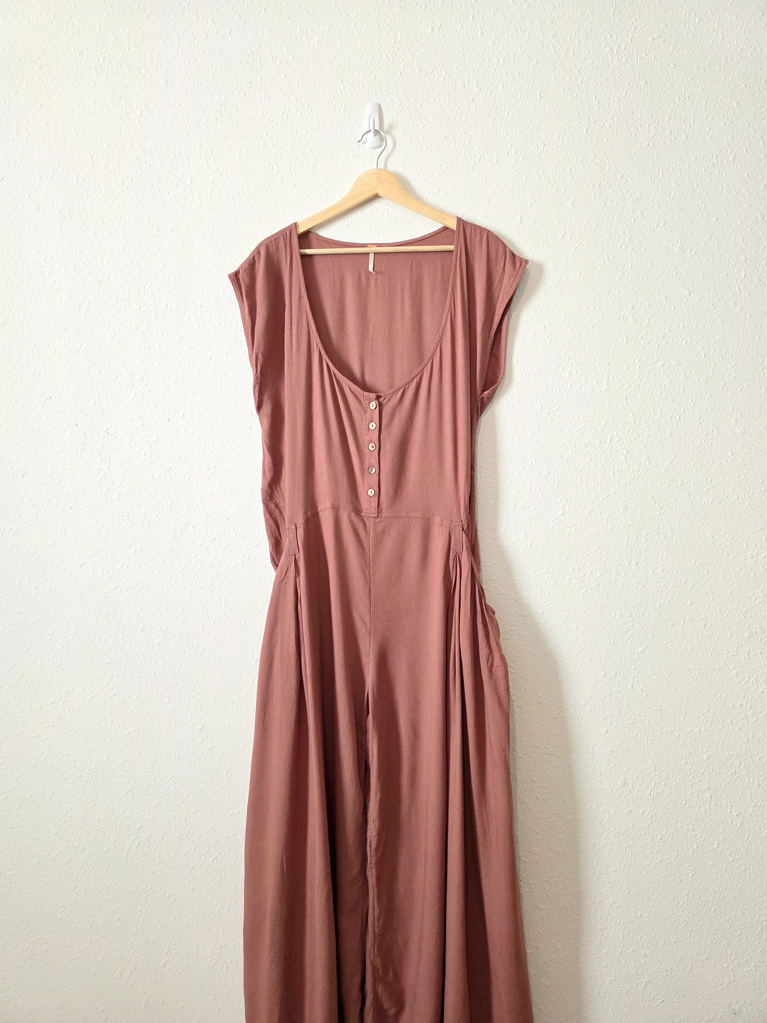 Free People Rose Wide Leg Jumpsuit (S)