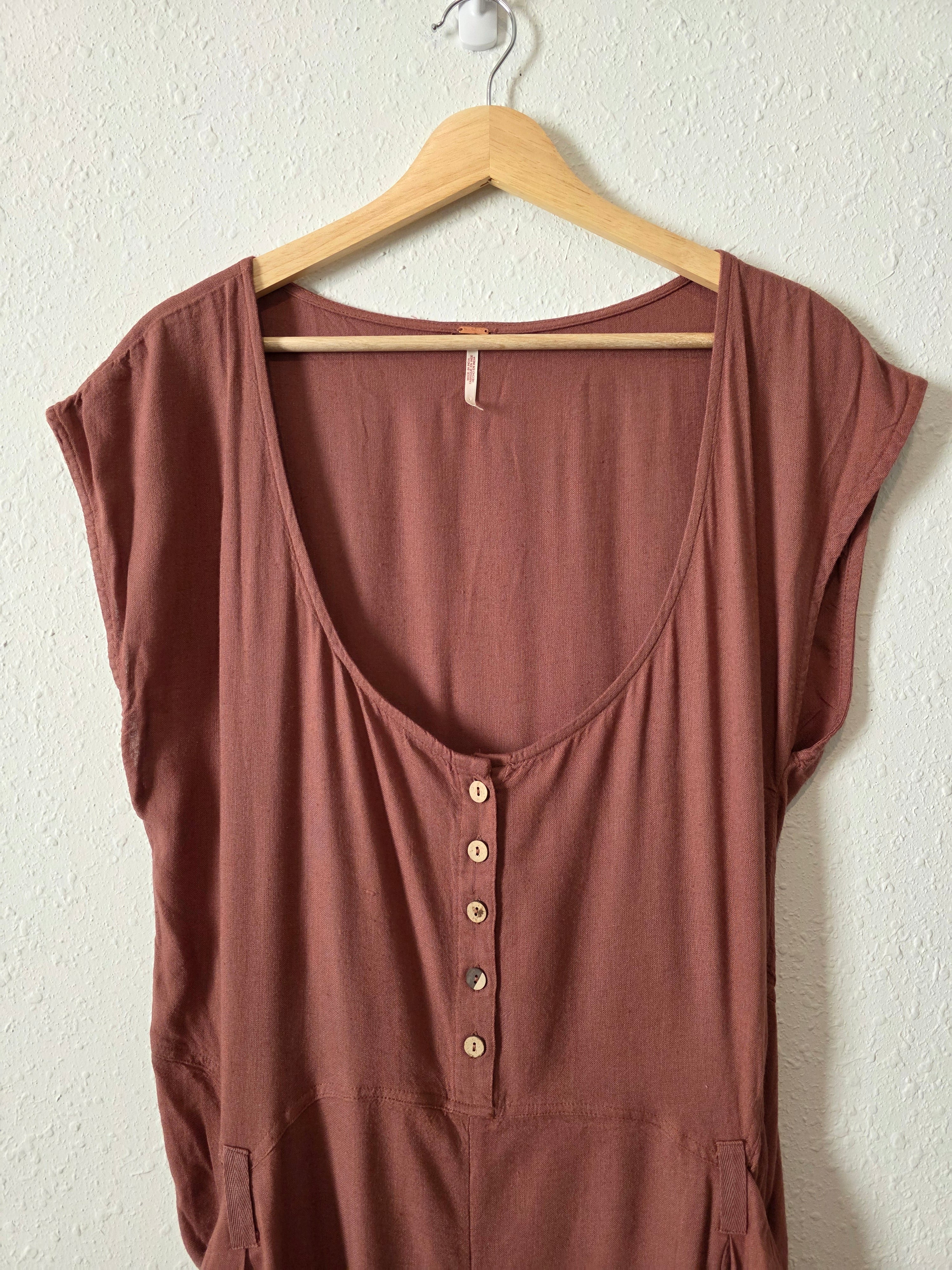 Free People Rose Wide Leg Jumpsuit (S)