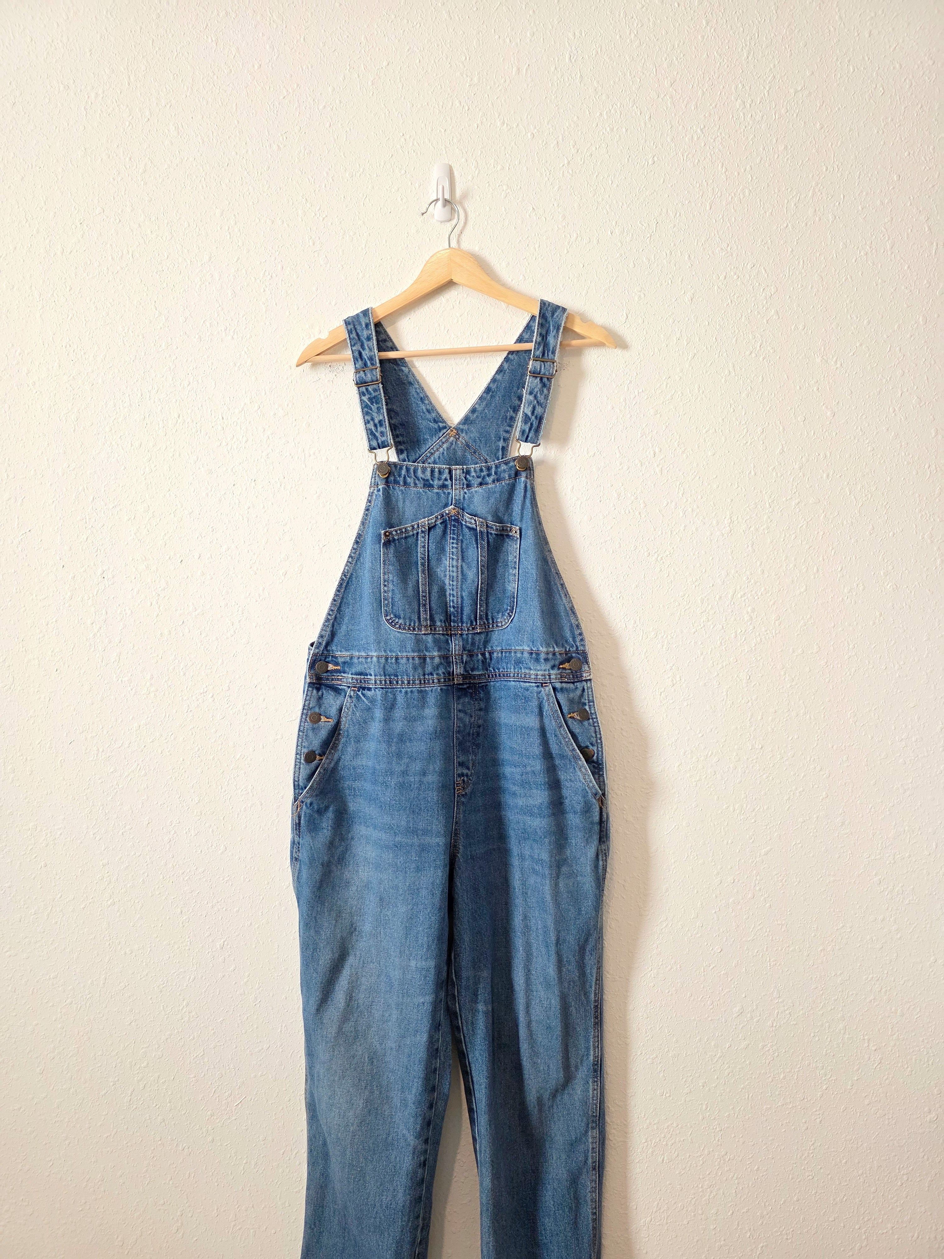 Slouchy Straight Denim Overalls (12)