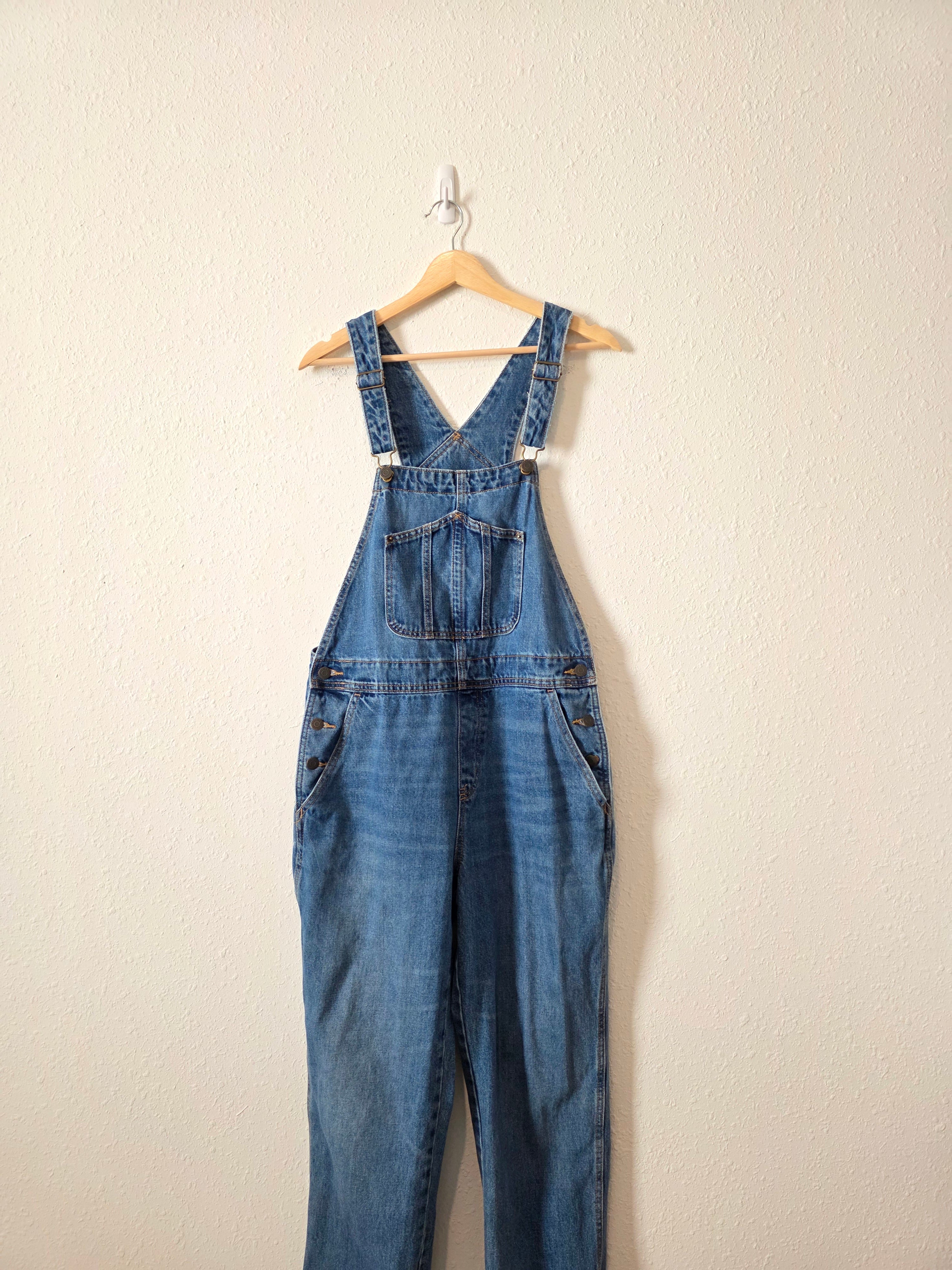 Slouchy Straight Denim Overalls (12)