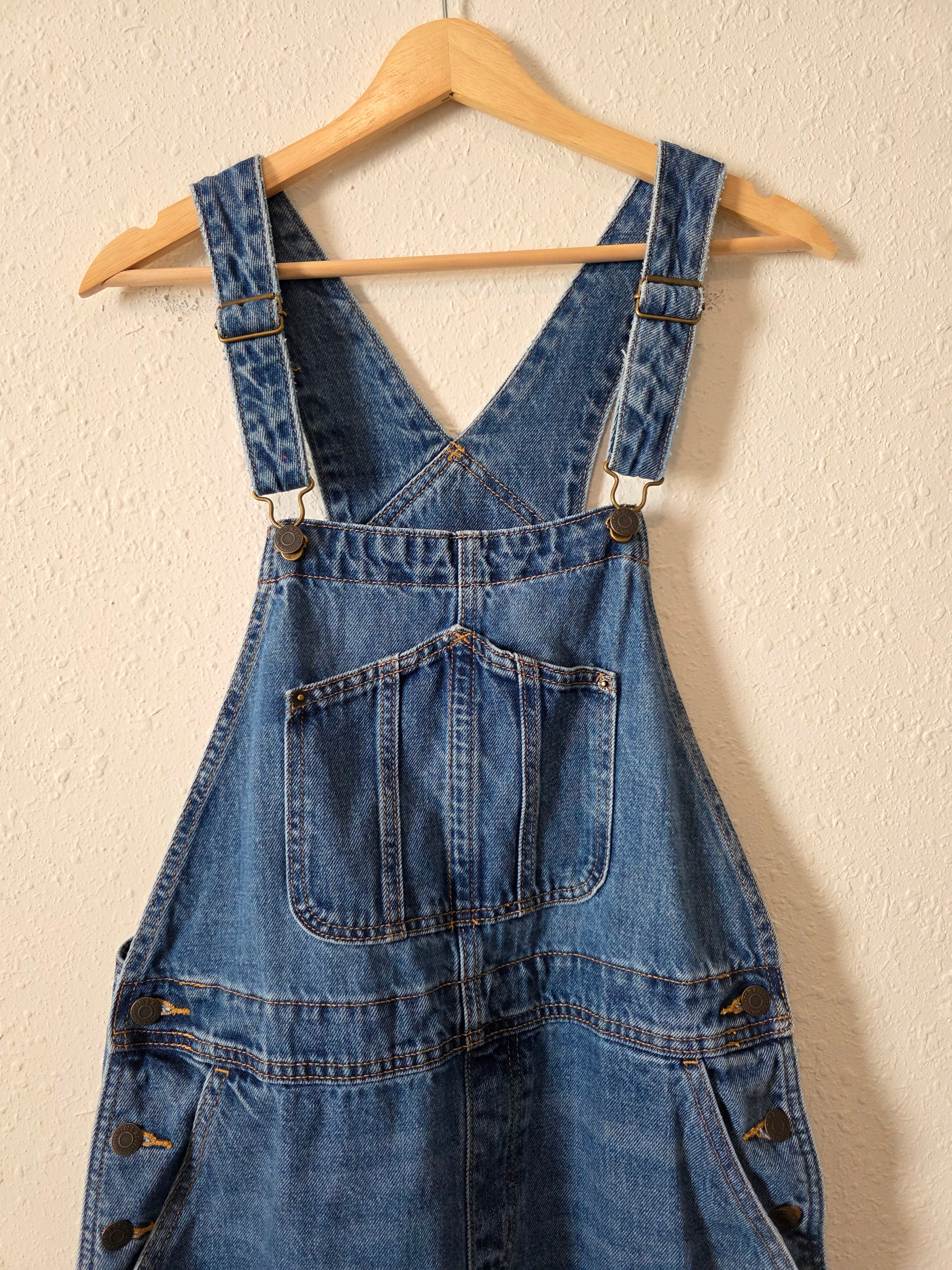 Slouchy Straight Denim Overalls (12)