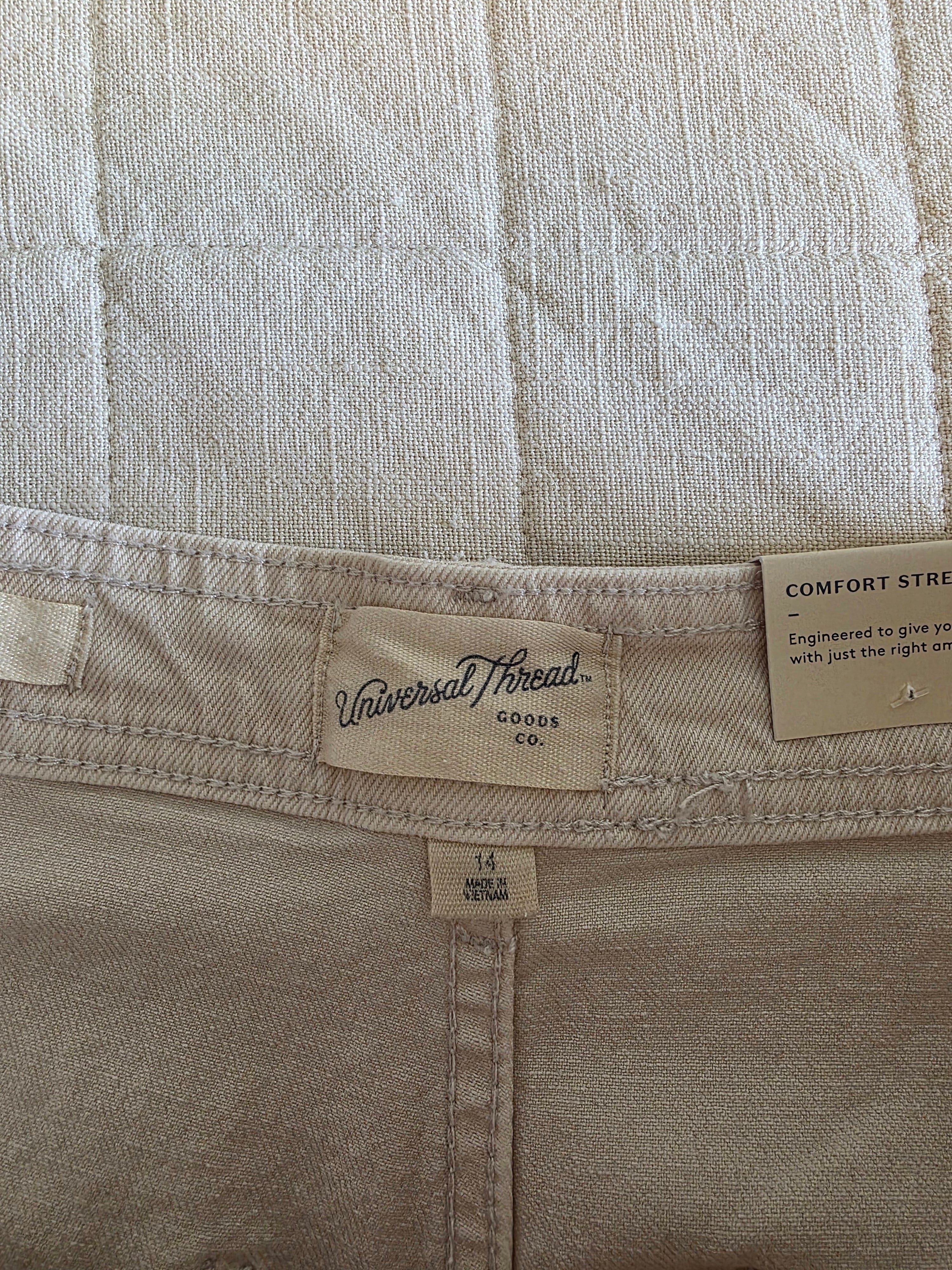 NEW Ecru Wide Leg Jeans (14)
