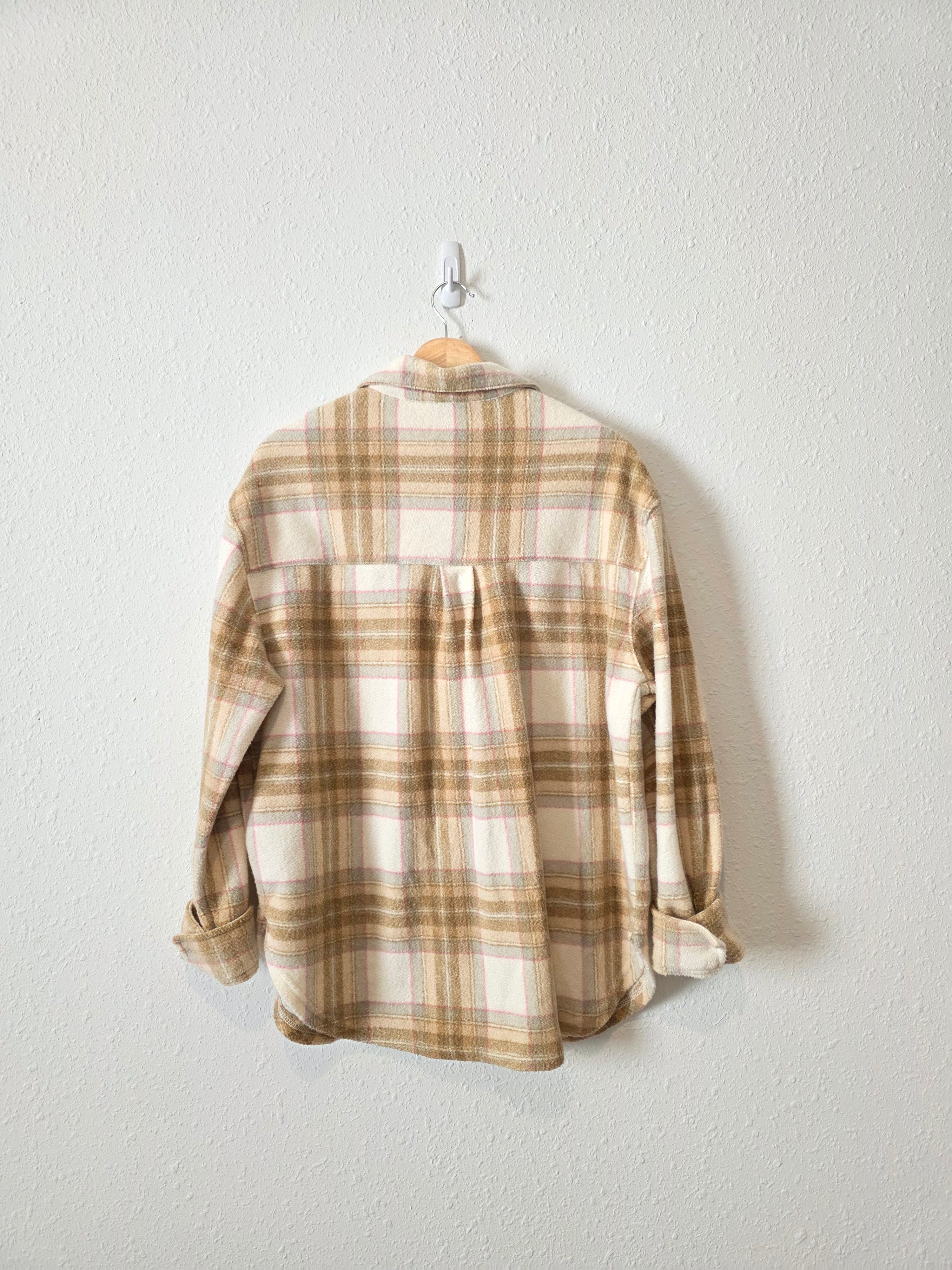 Oversized Plaid Shirt Jacket (S)