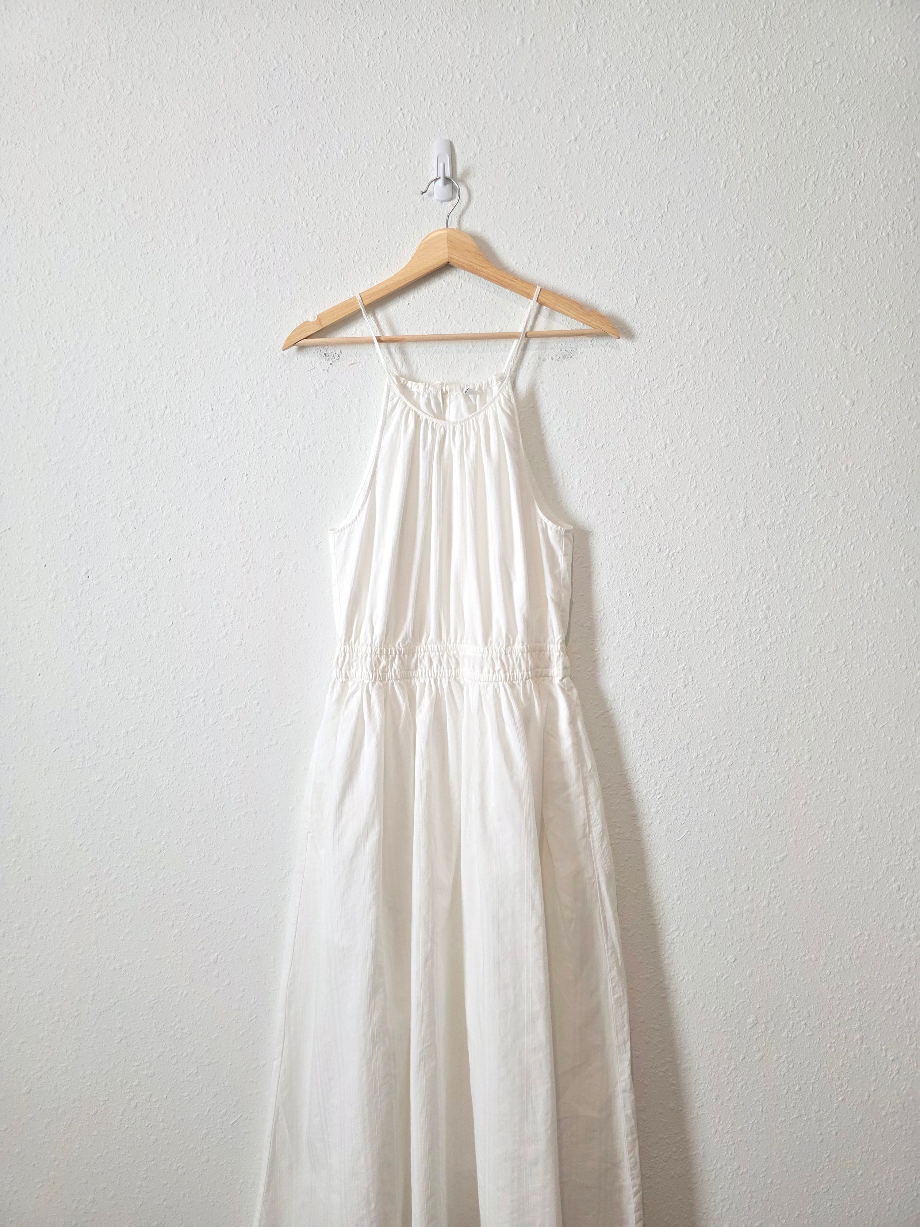 White Cotton Maxi Dress (S)