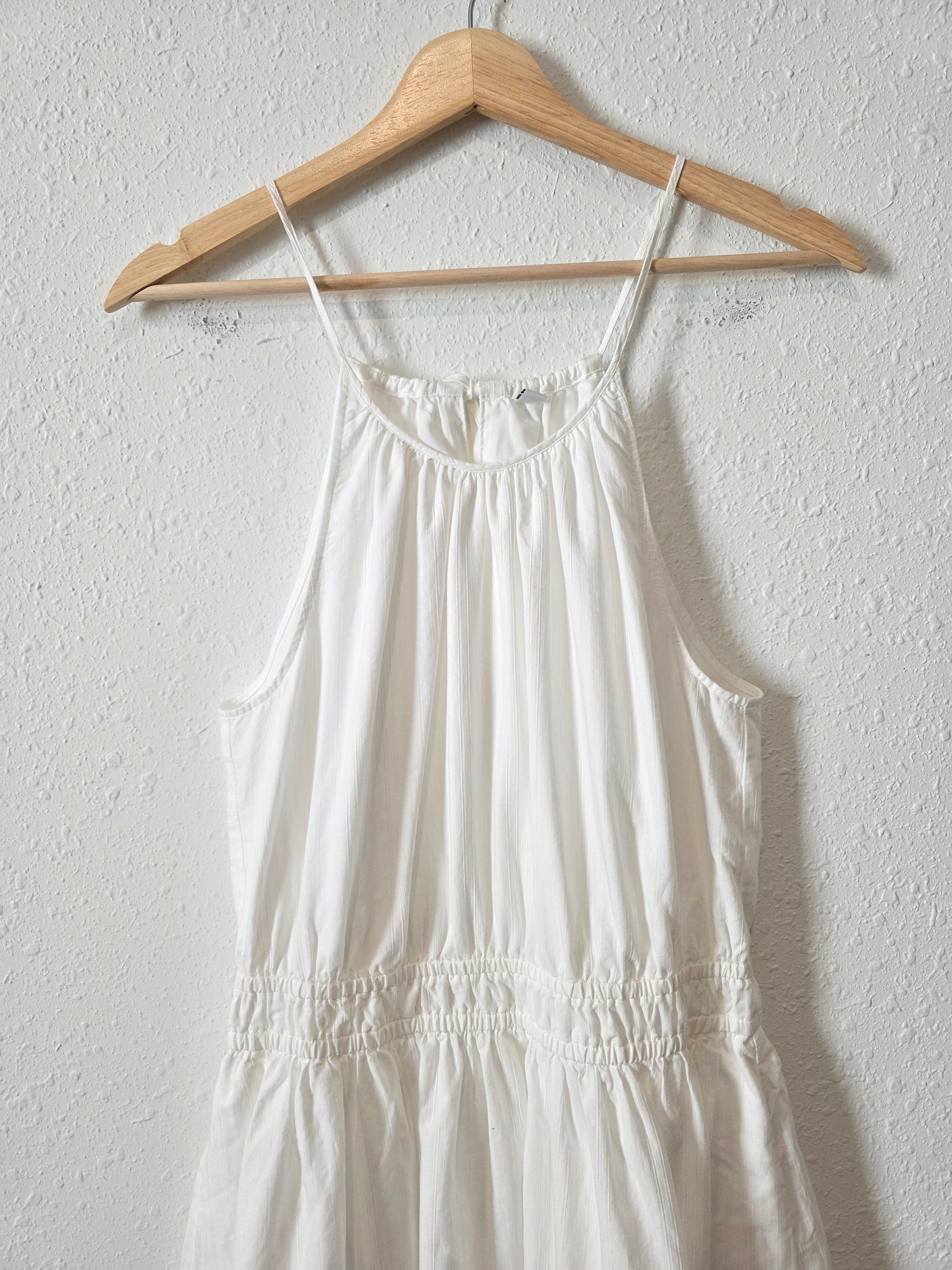 White Cotton Maxi Dress (S)