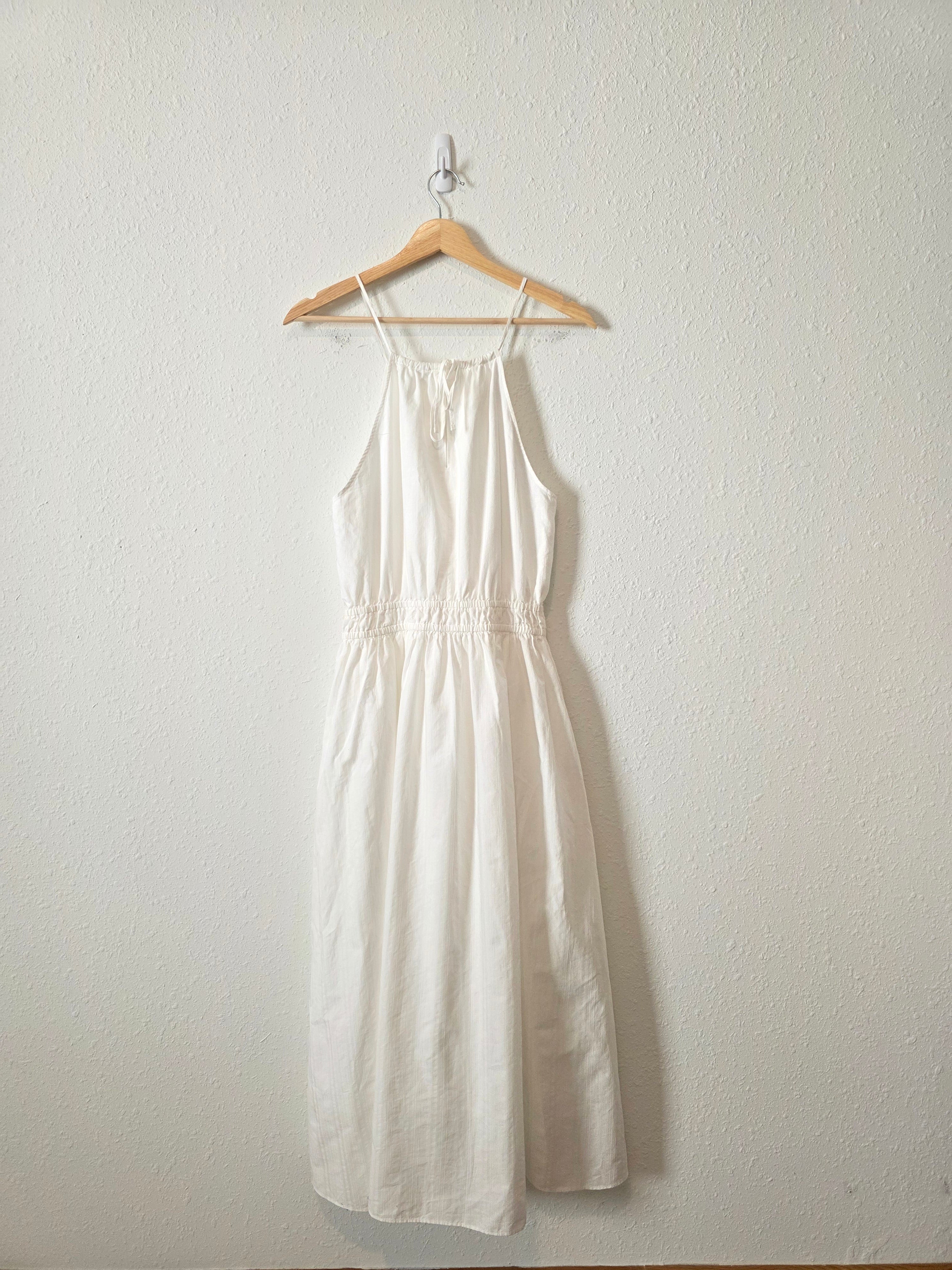 White Cotton Maxi Dress (S)