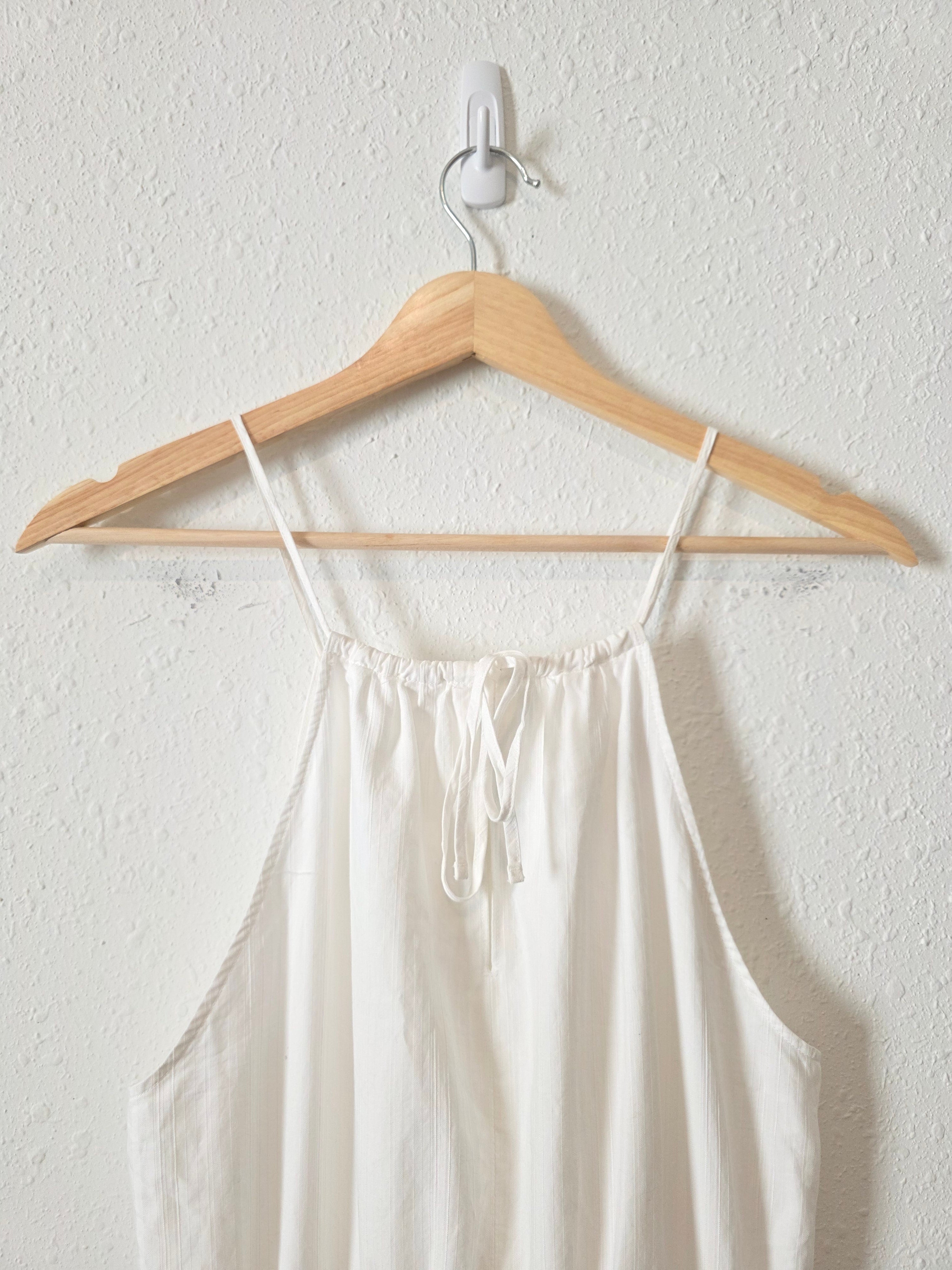 White Cotton Maxi Dress (S)