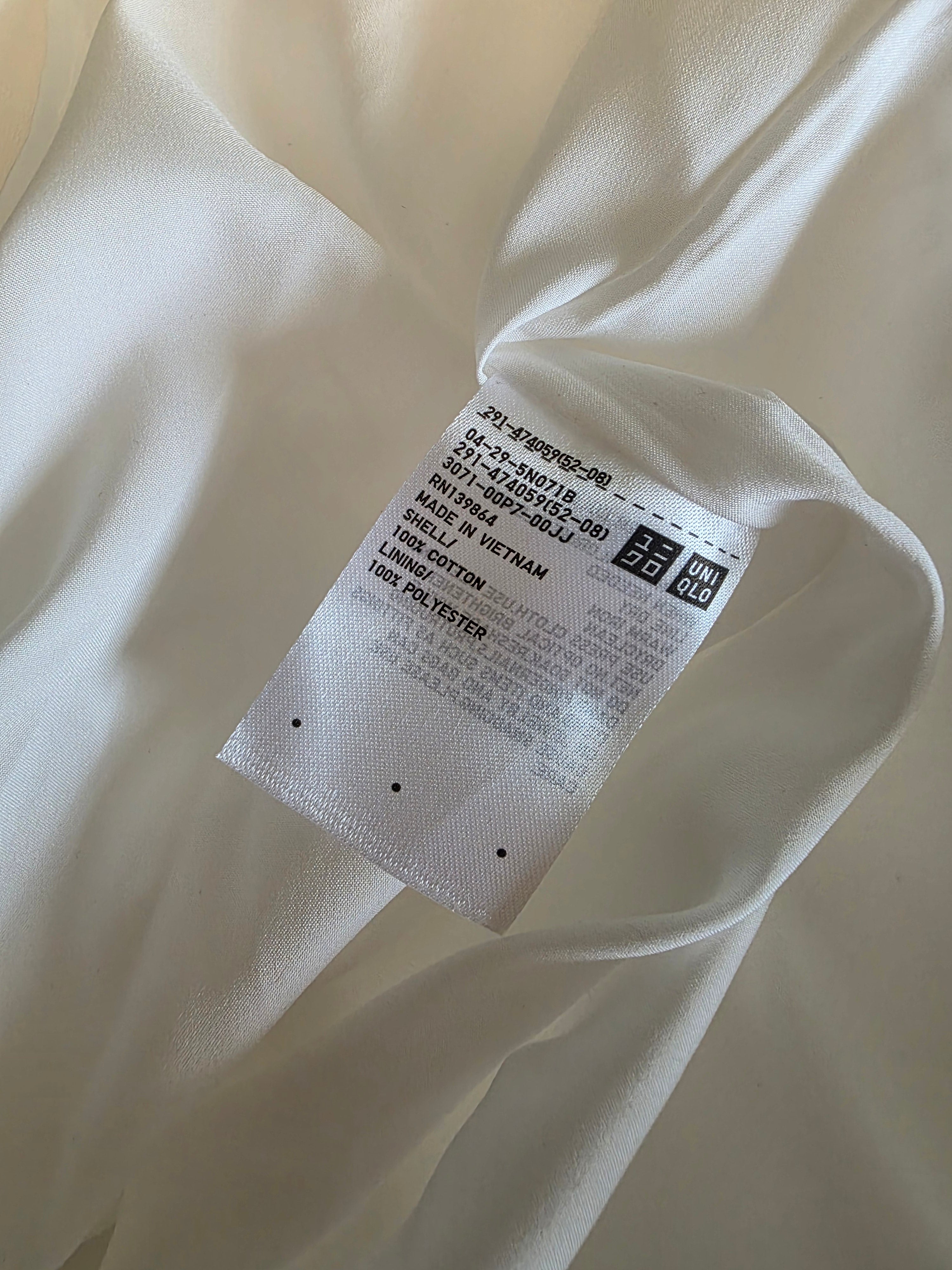 White Cotton Maxi Dress (S)