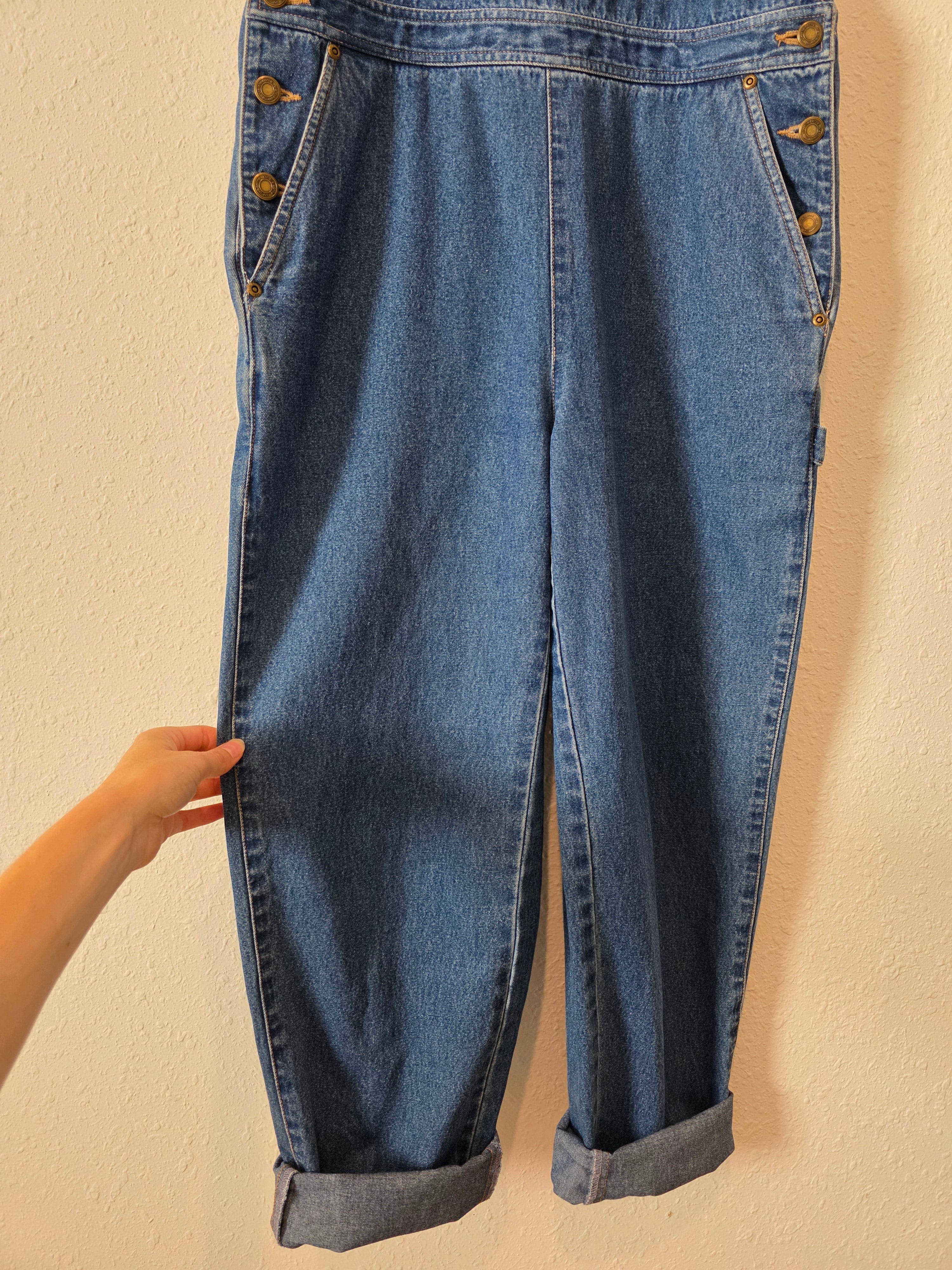 Vintage Relaxed Denim Overalls (SP)