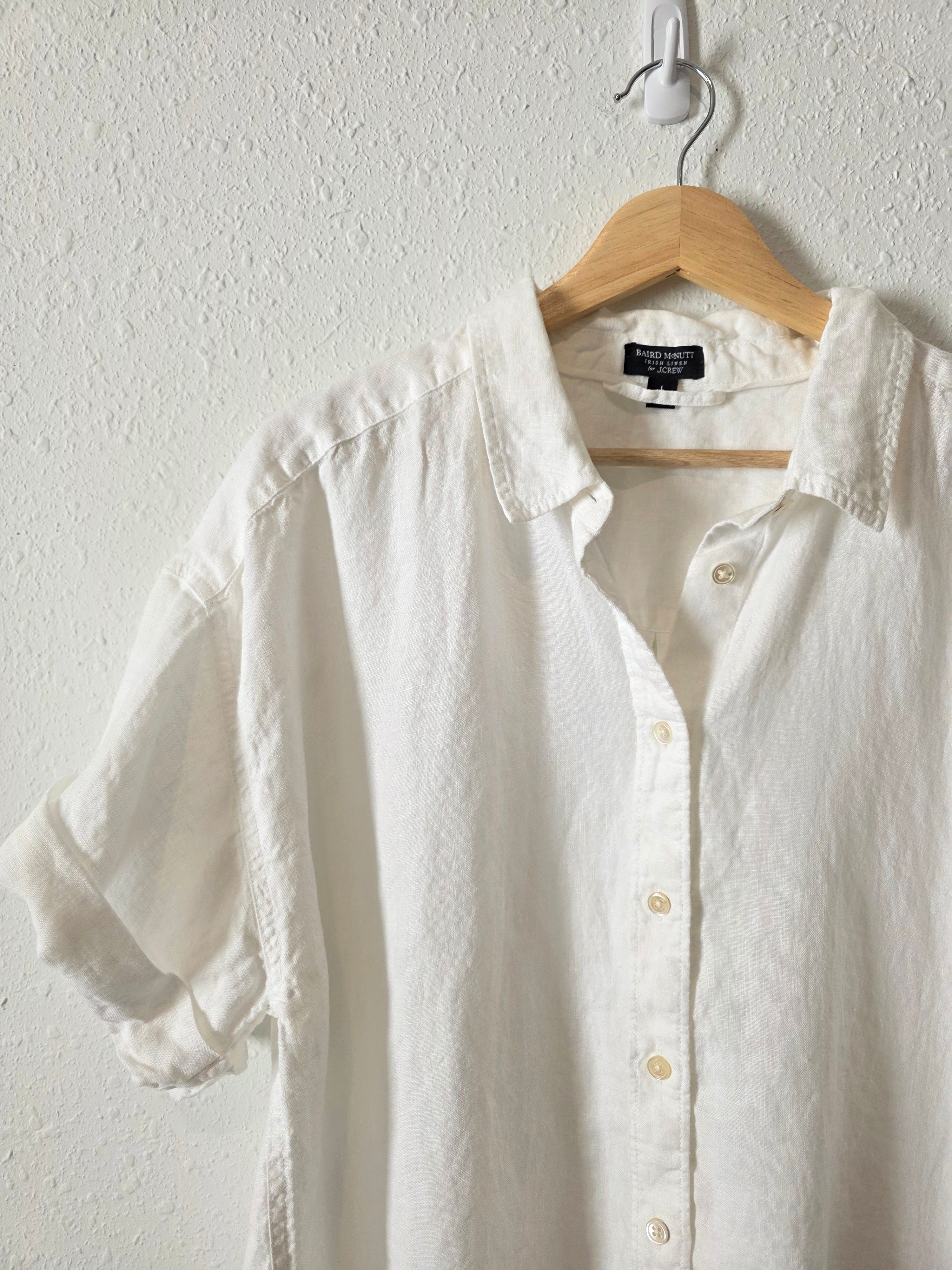 J.Crew Irish Linen Button Up (L)