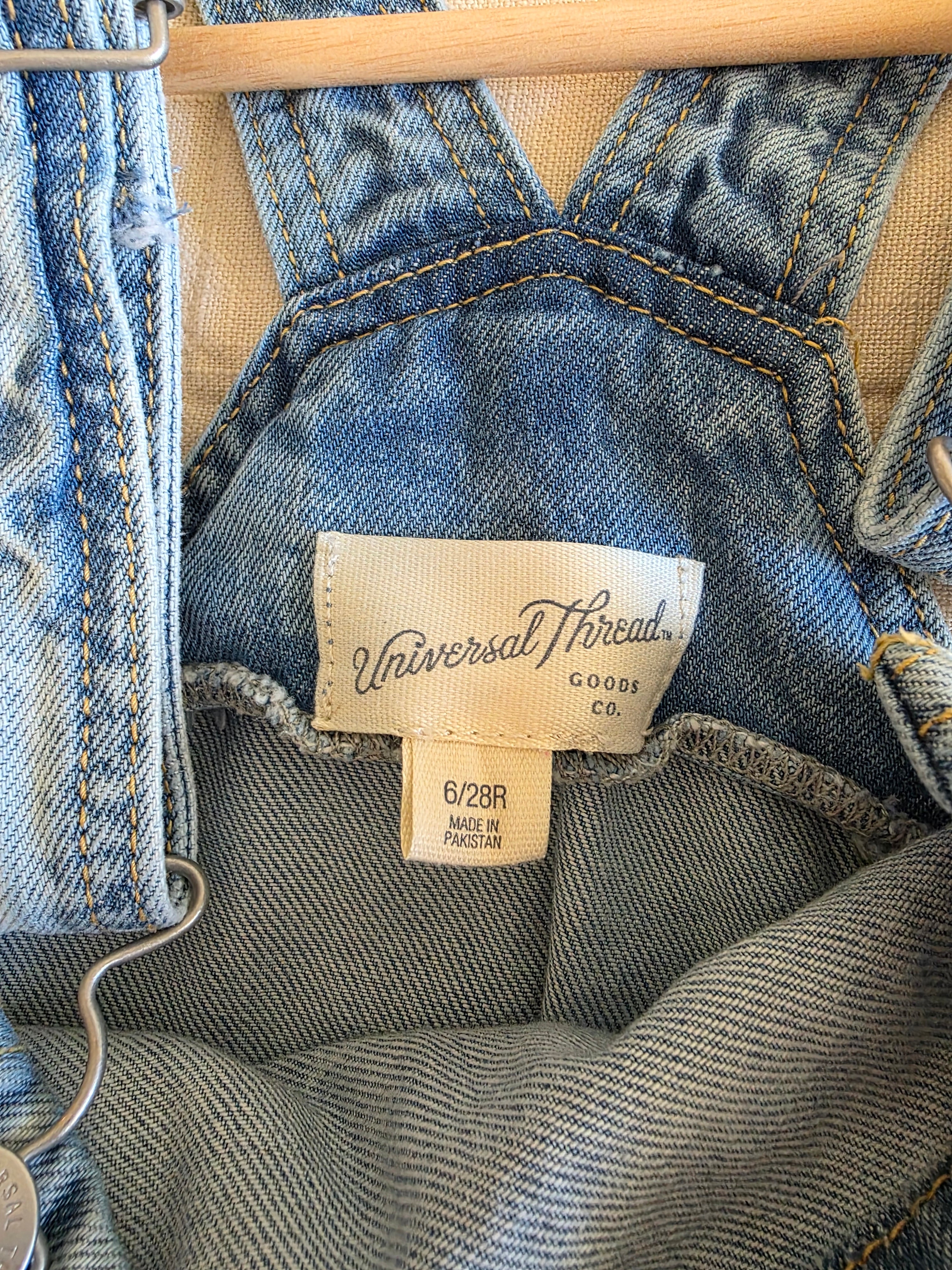 Relaxed Denim Shortalls (6/28)