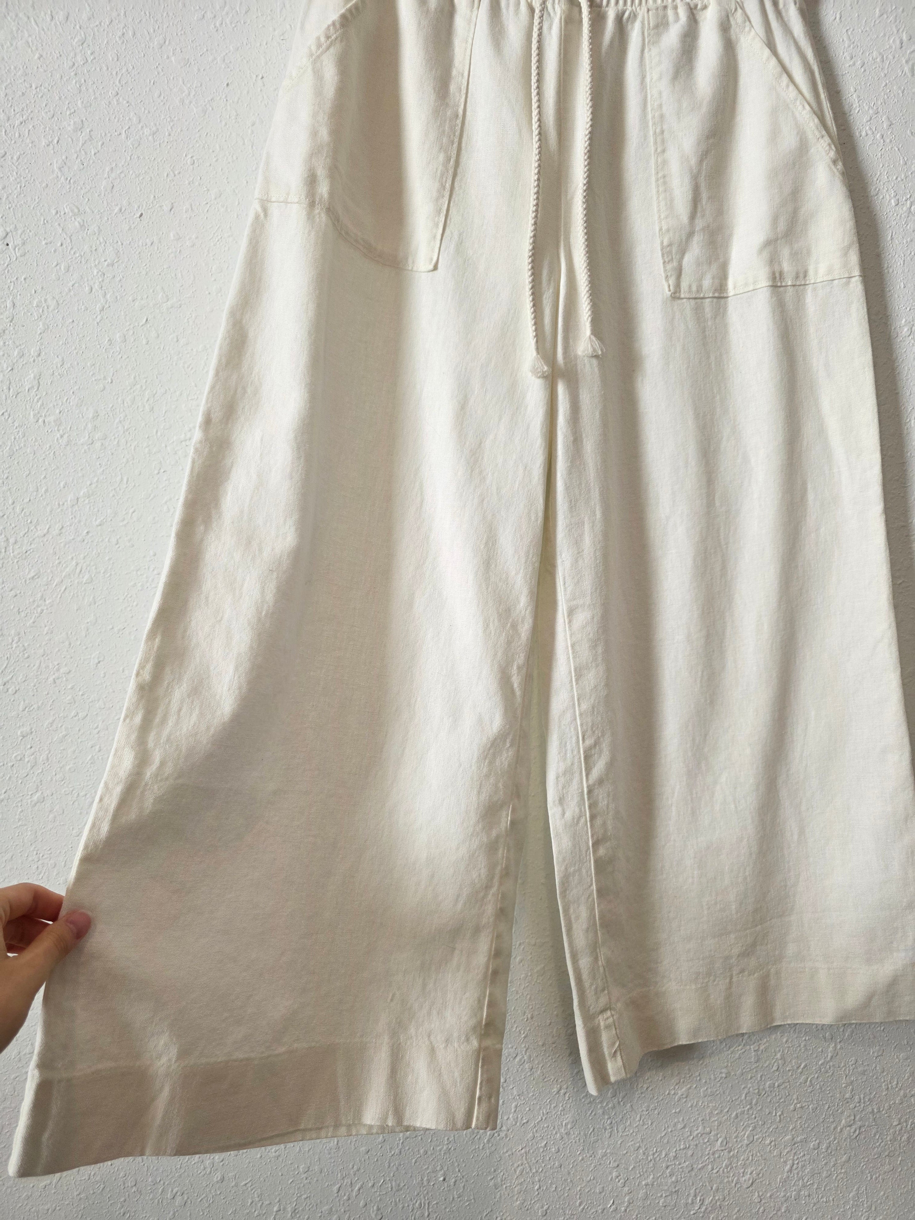 Banana Republic Hemp Wide Leg Pants (M)