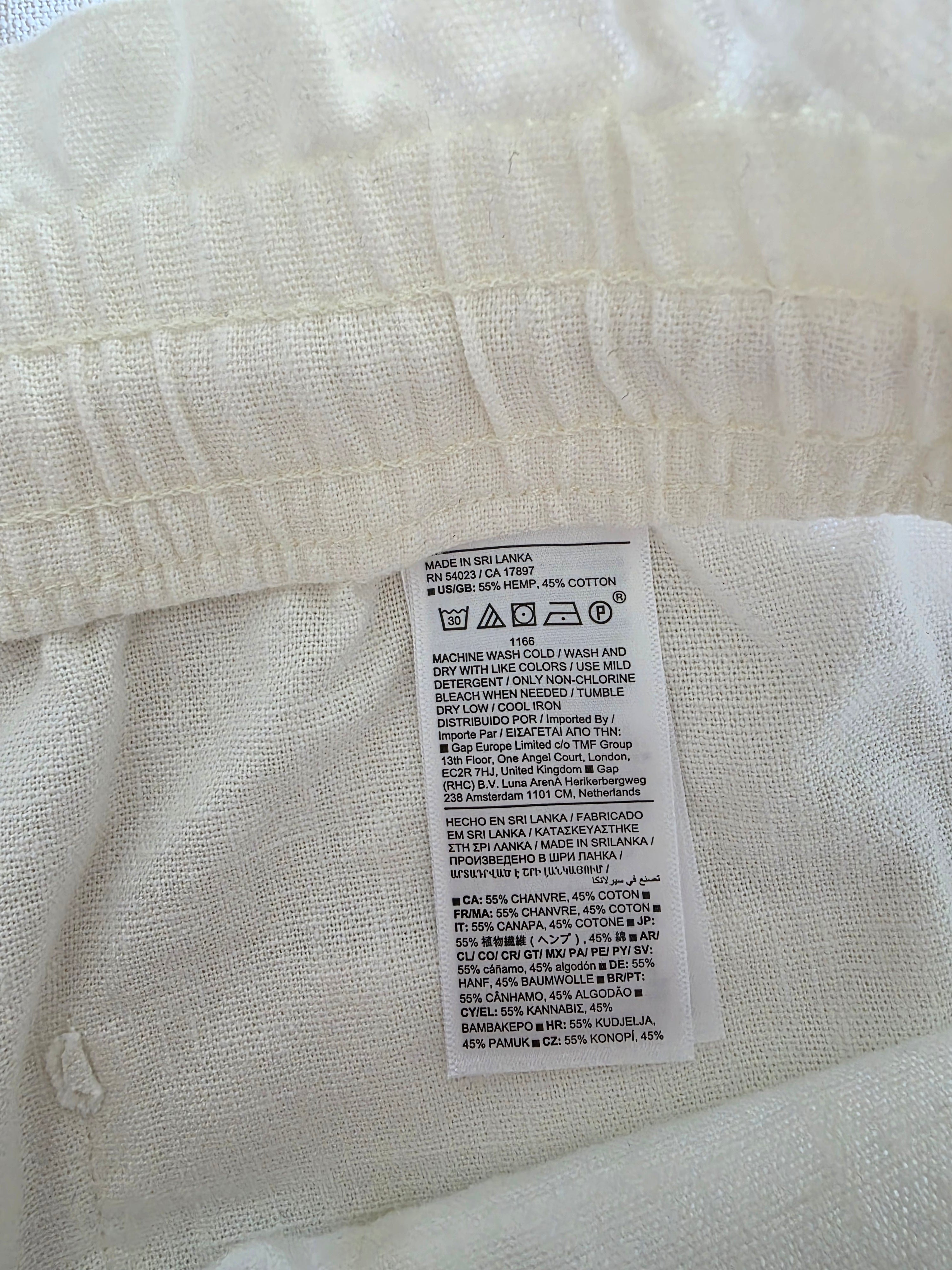 Banana Republic Hemp Wide Leg Pants (M)