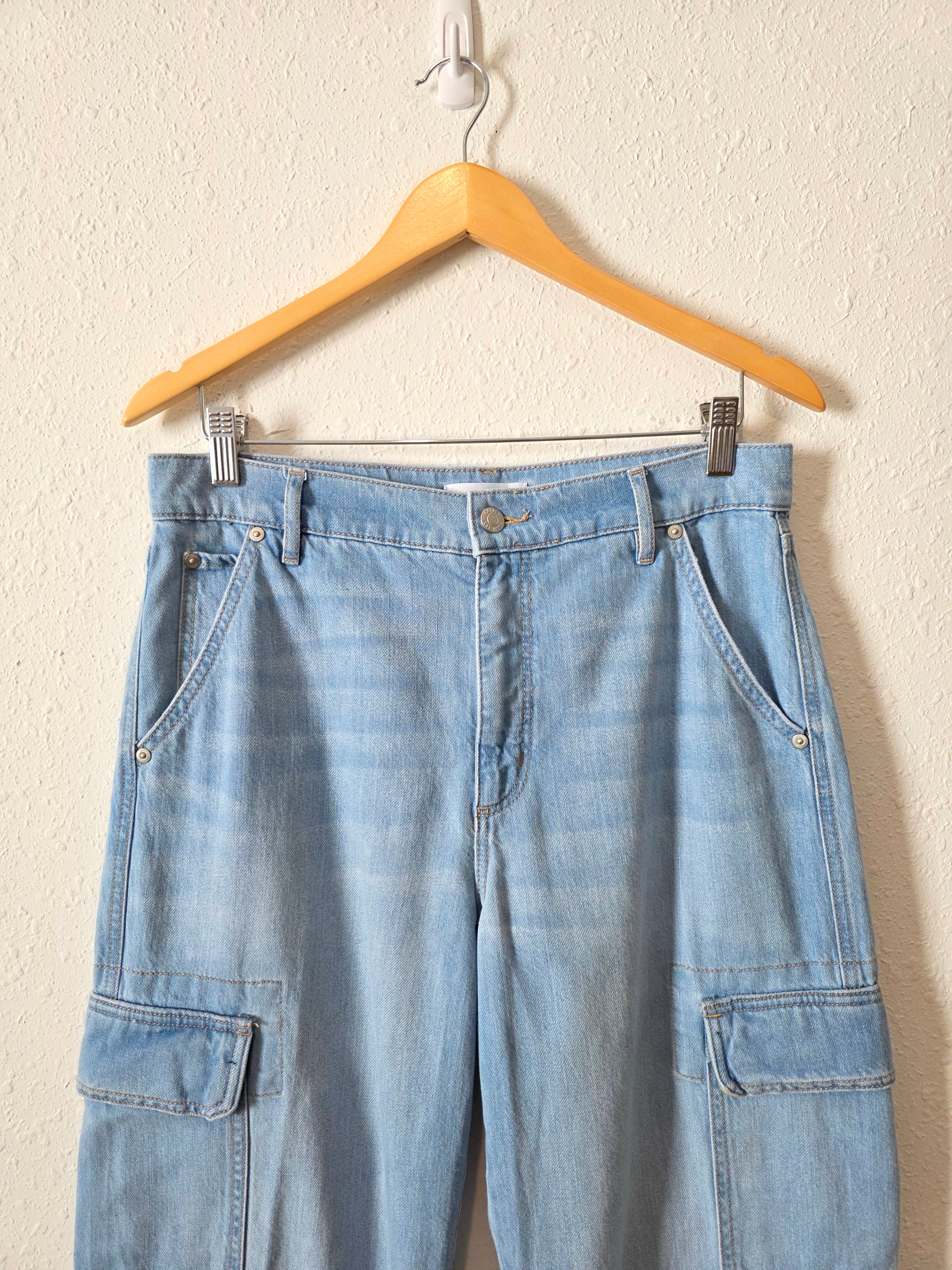 Loft Wide Leg Cargo Jeans (28/6)
