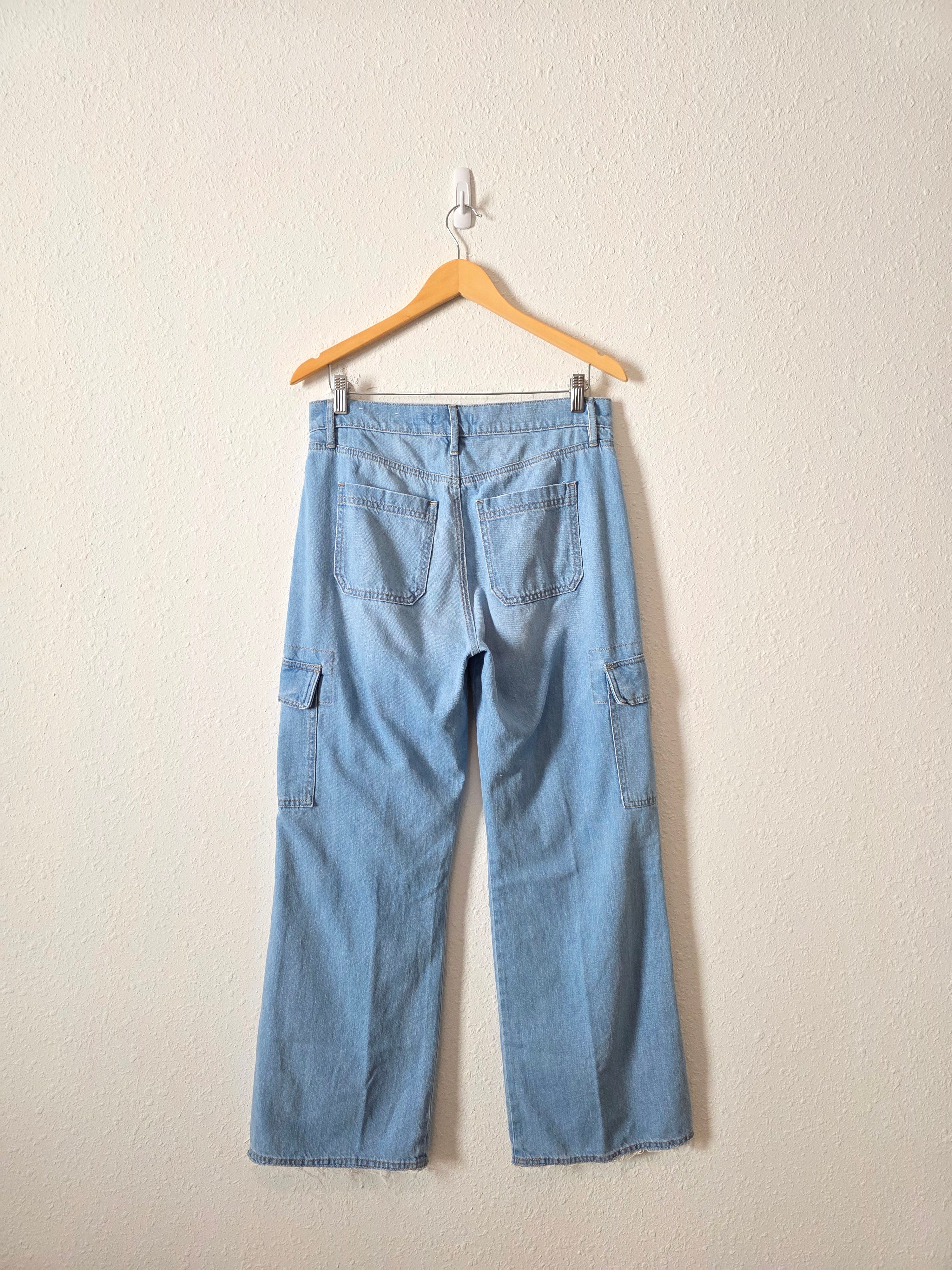 Loft Wide Leg Cargo Jeans (28/6)