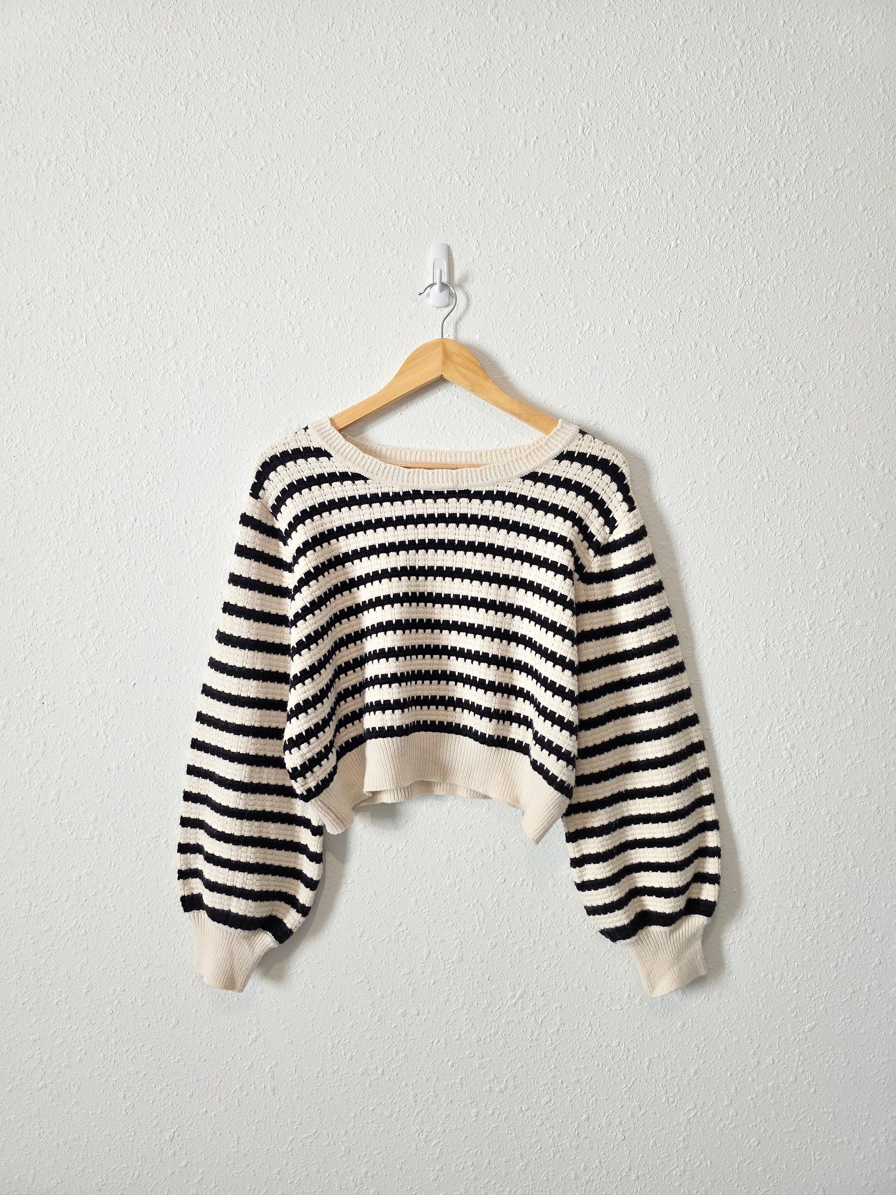 Arula Striped Crop Sweater (2X)
