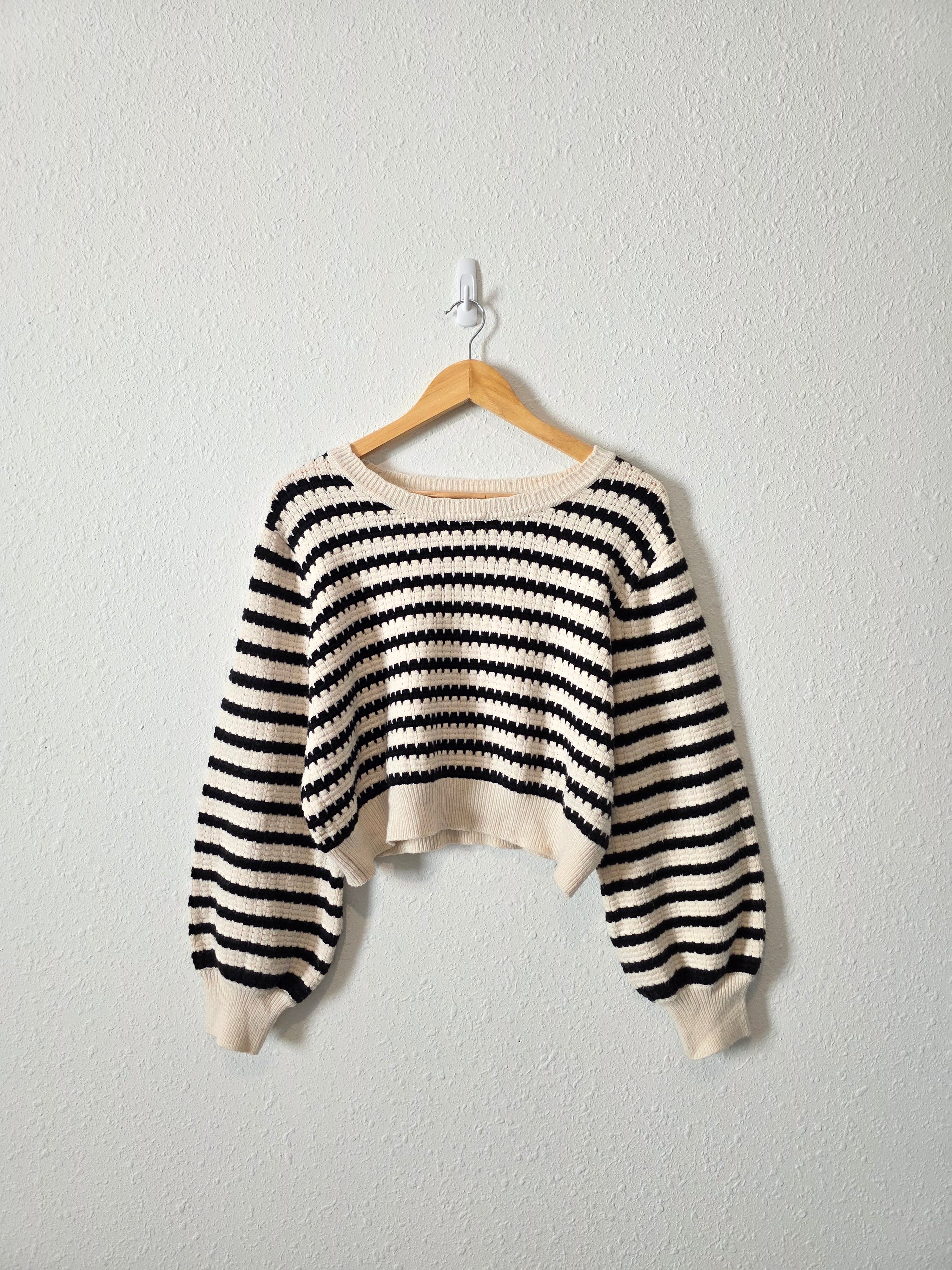Arula Striped Crop Sweater (2X)
