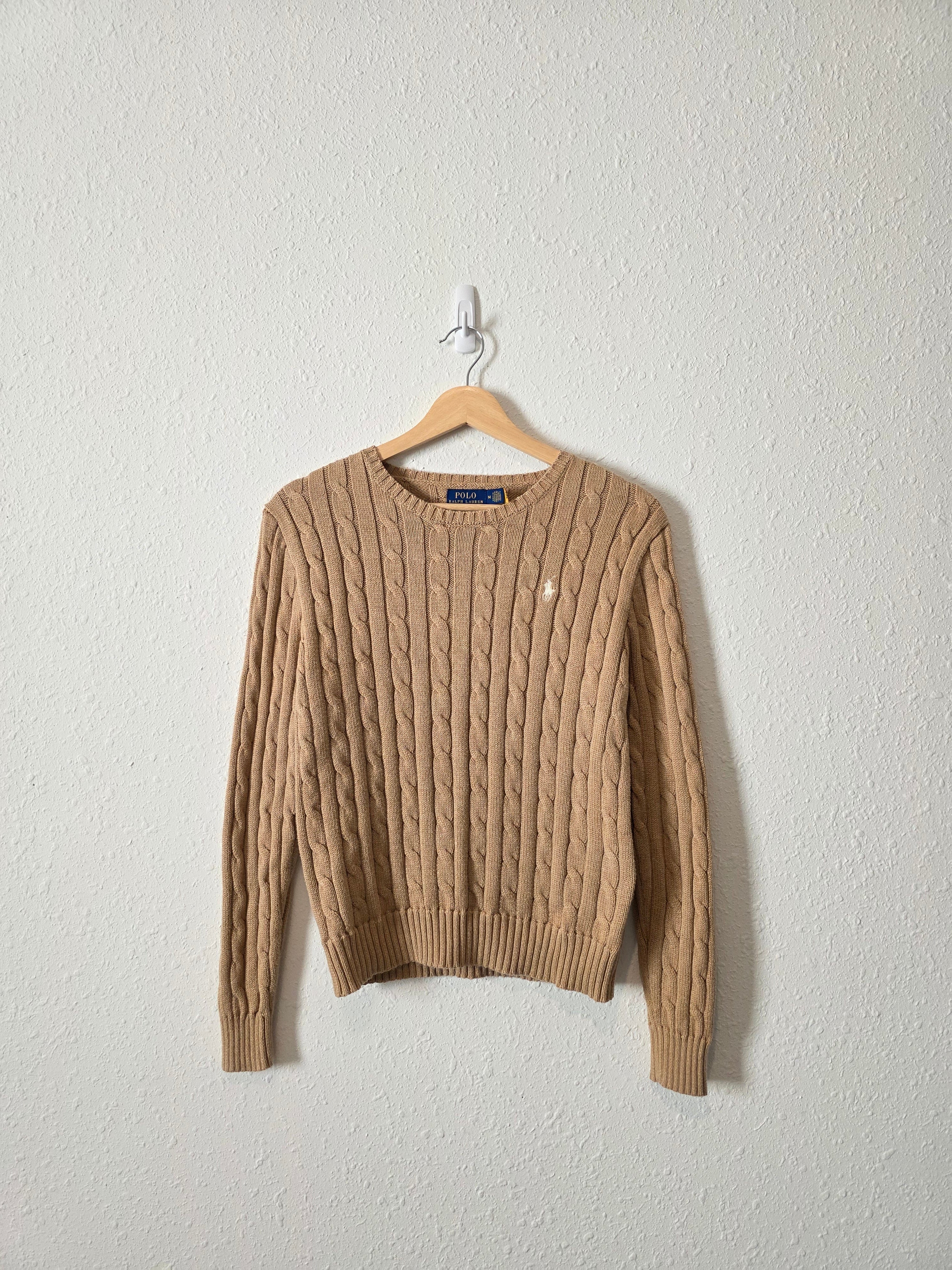 Polo Ralph Lauren Cable Knit Cotton Sweater (M)