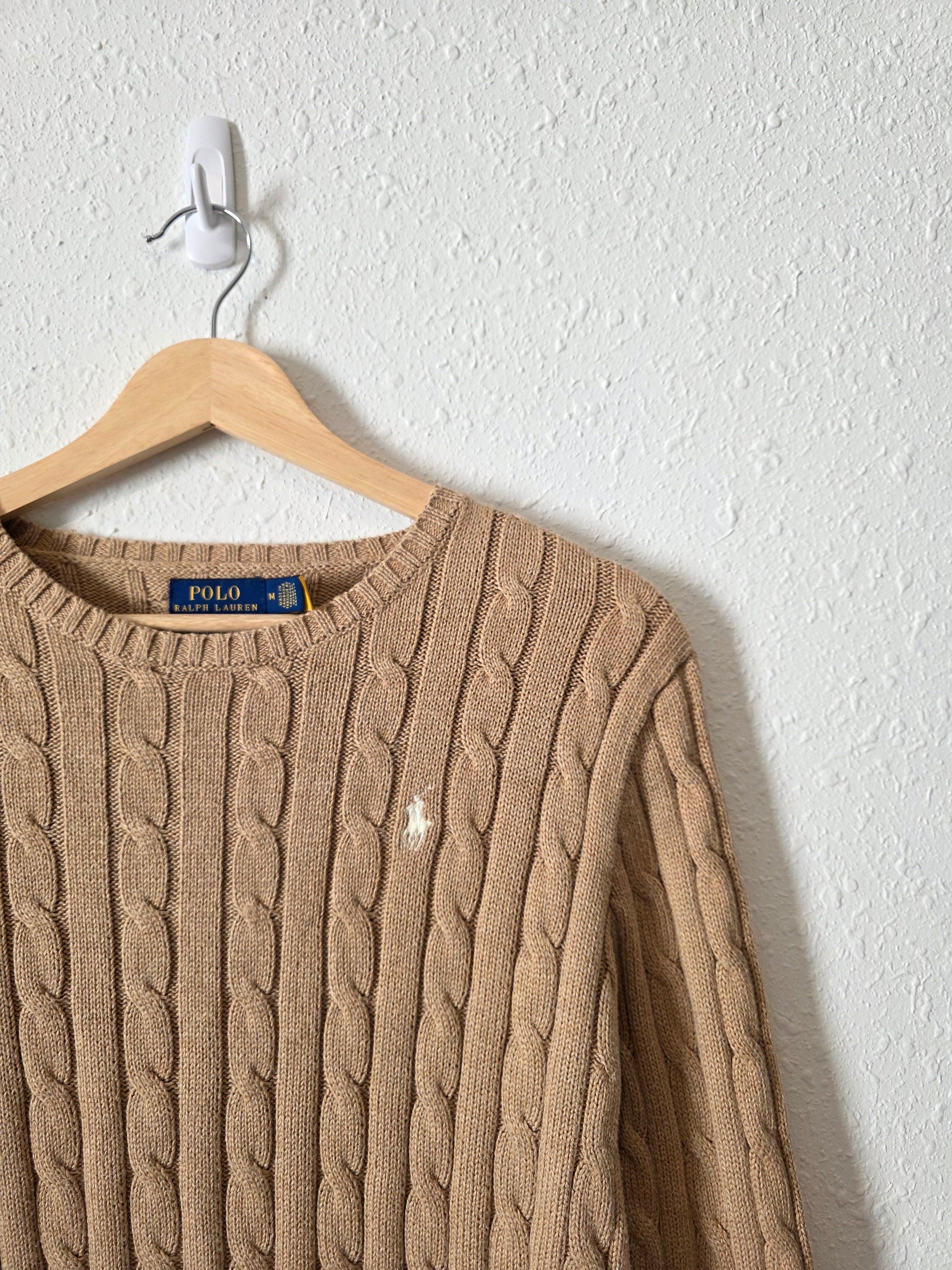 Polo Ralph Lauren Cable Knit Cotton Sweater (M)