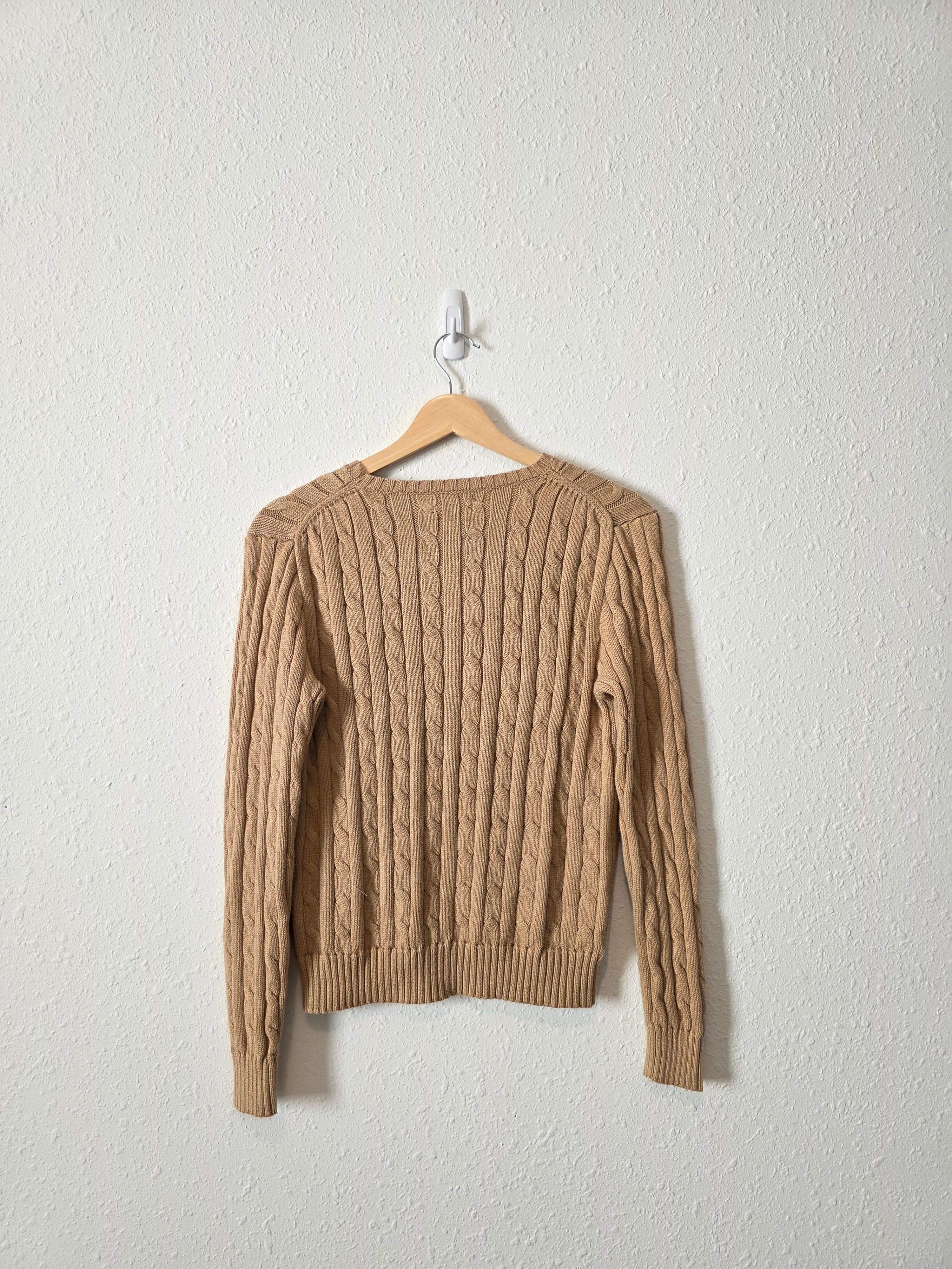 Polo Ralph Lauren Cable Knit Cotton Sweater (M)