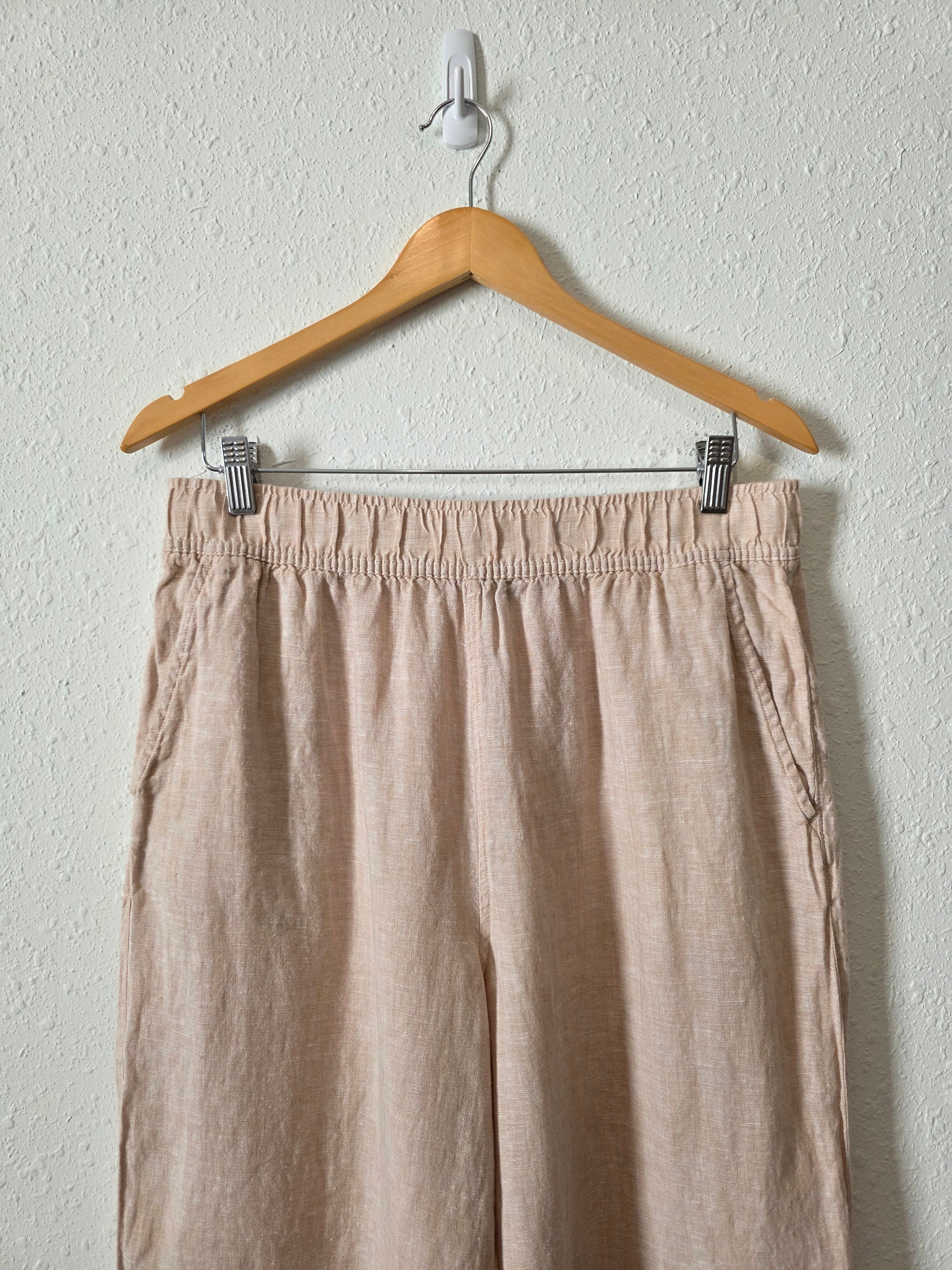 Linen Wide Leg Pants (L)