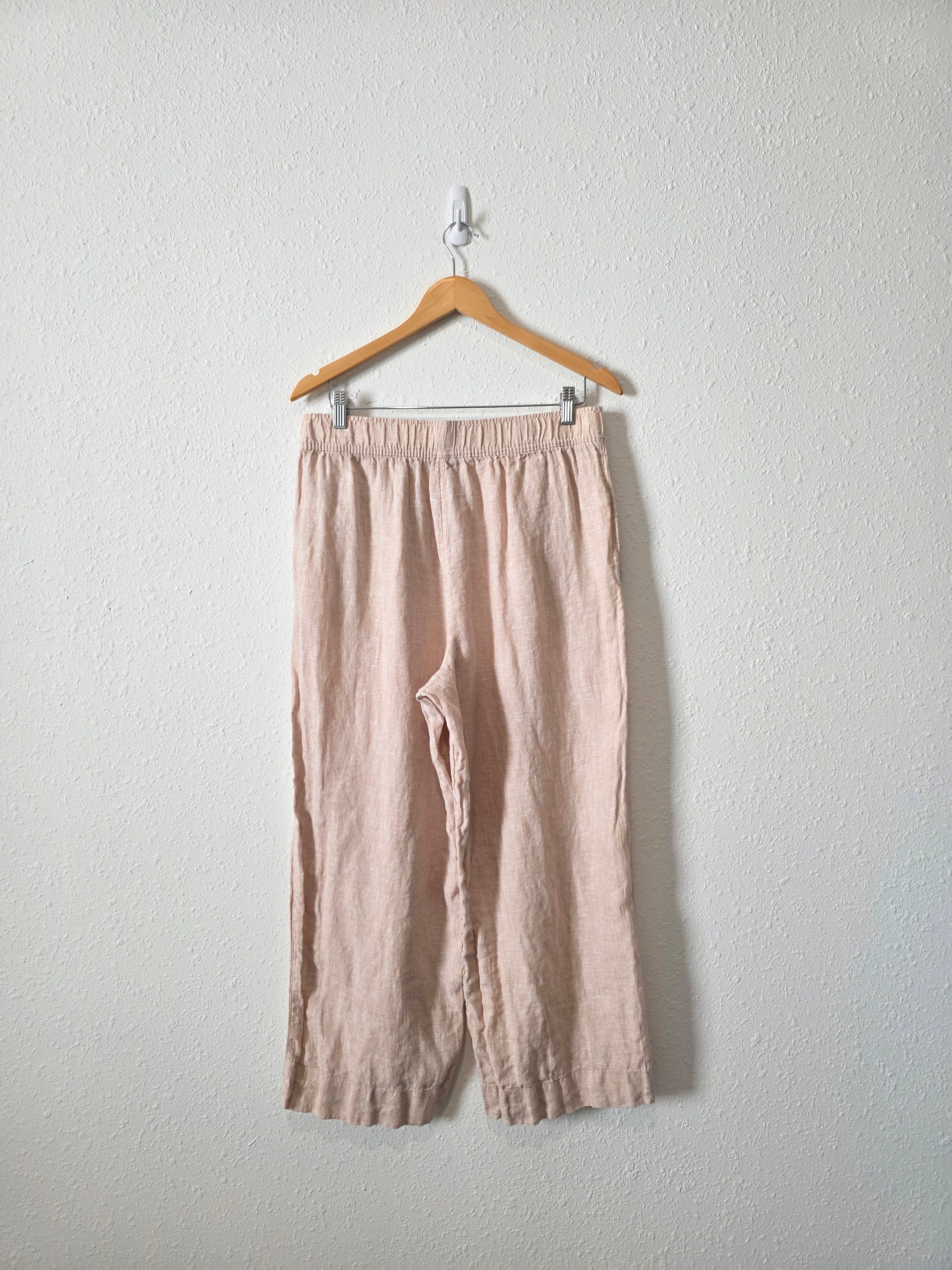 Linen Wide Leg Pants (L)