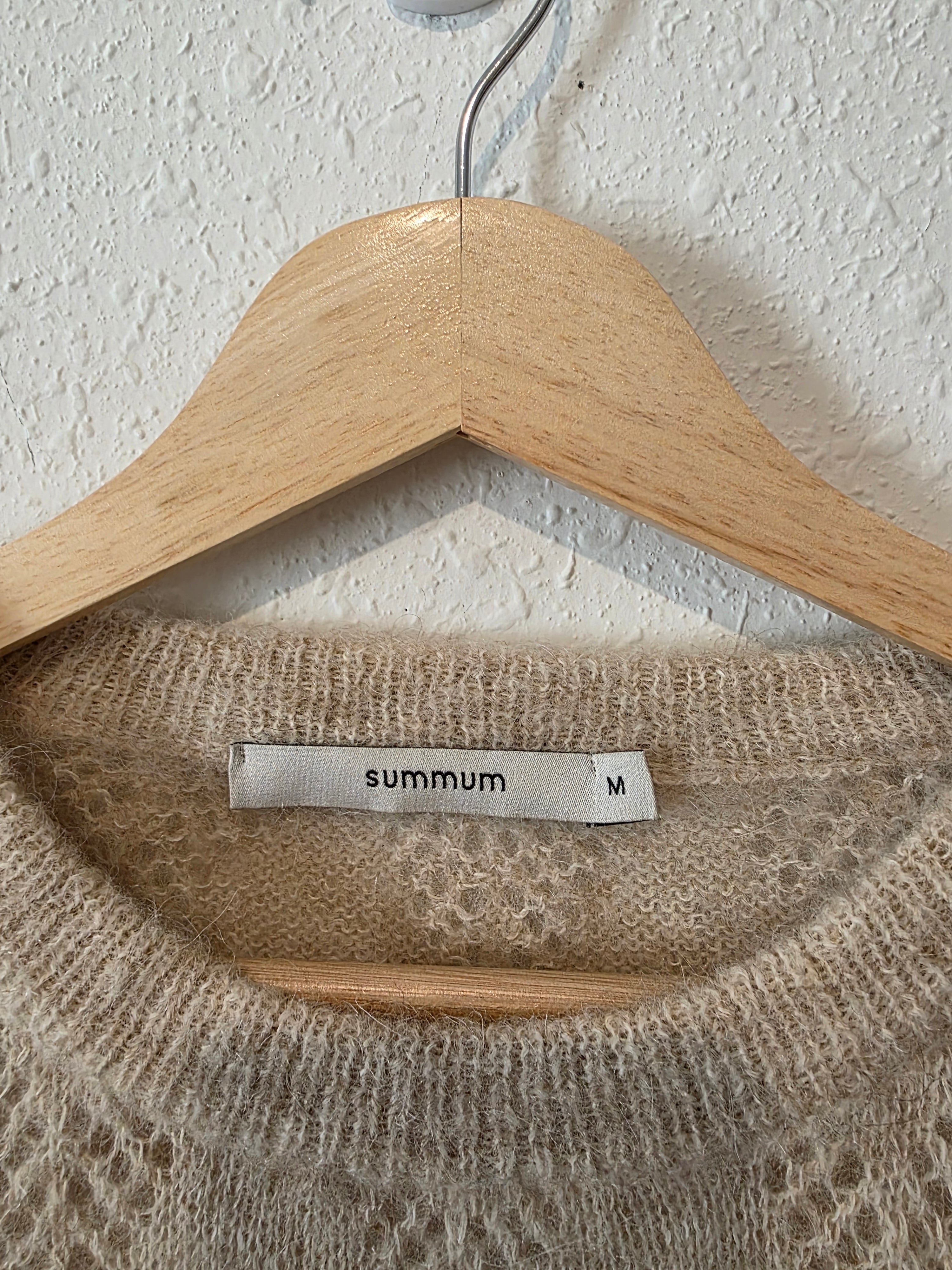 Puff Sleeve Alpaca Sweater (M)