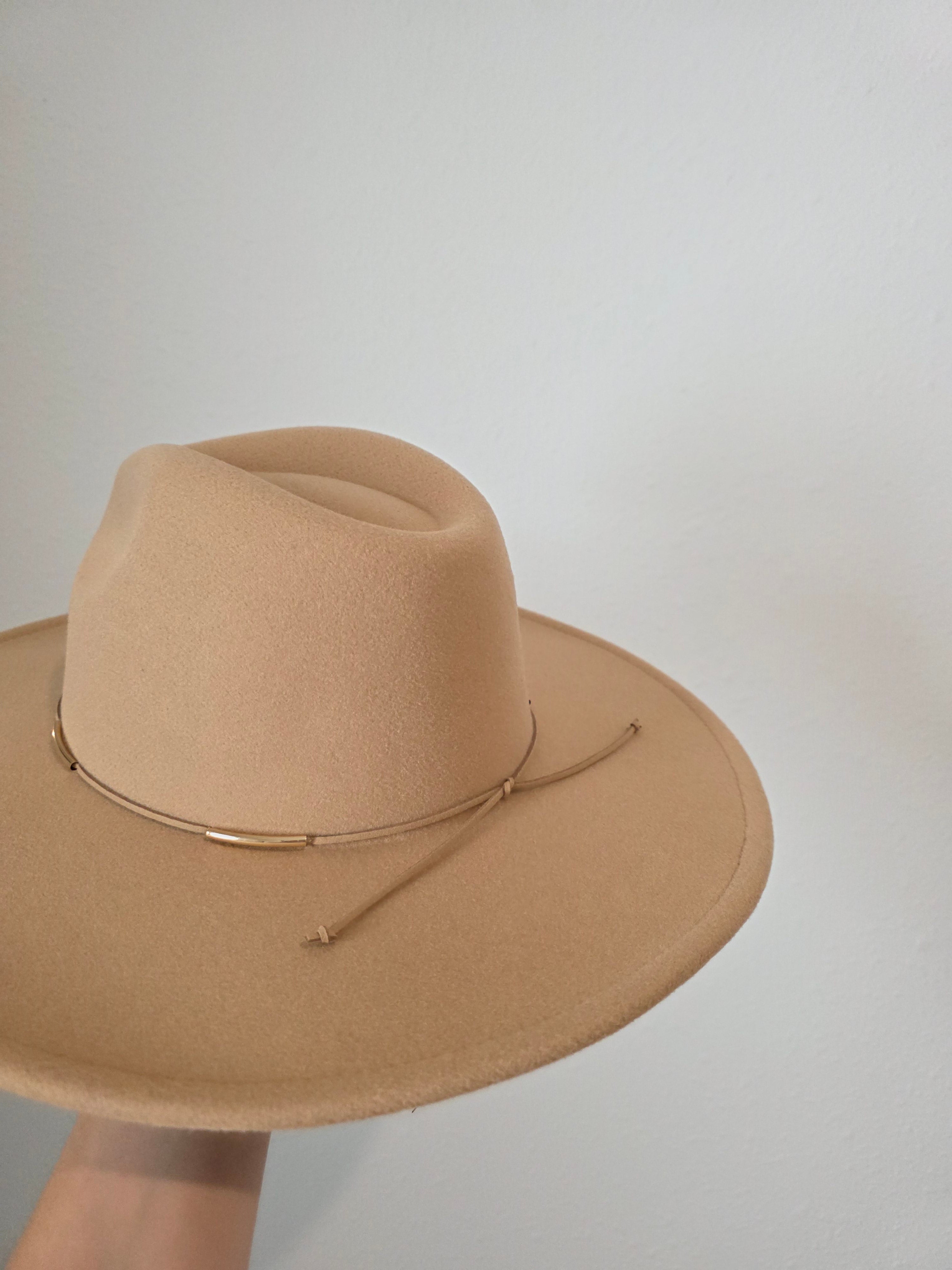 Tan Felt Rancher Hat (OS)