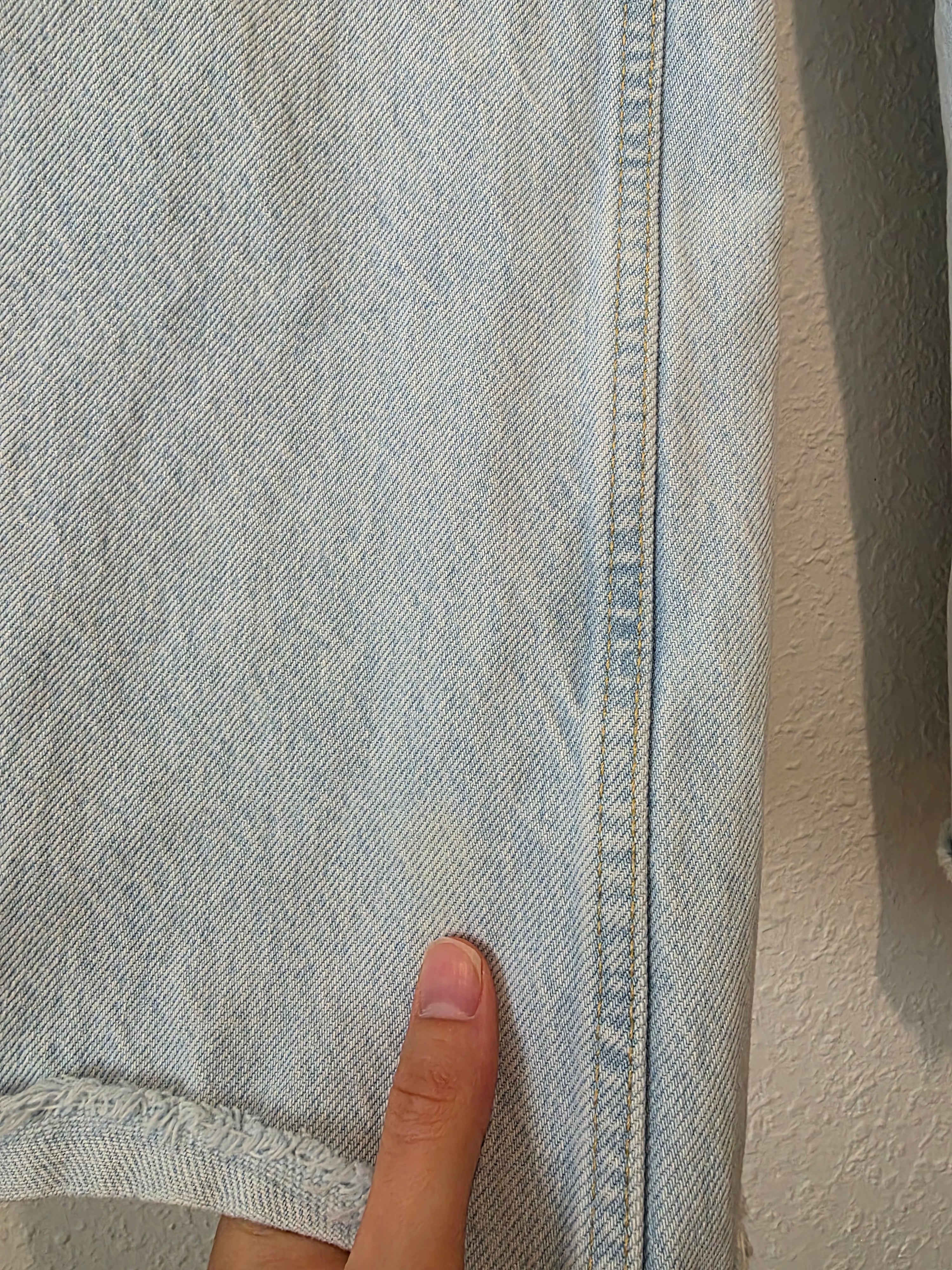 Zara Light Wash Wide Leg Jeans (6)